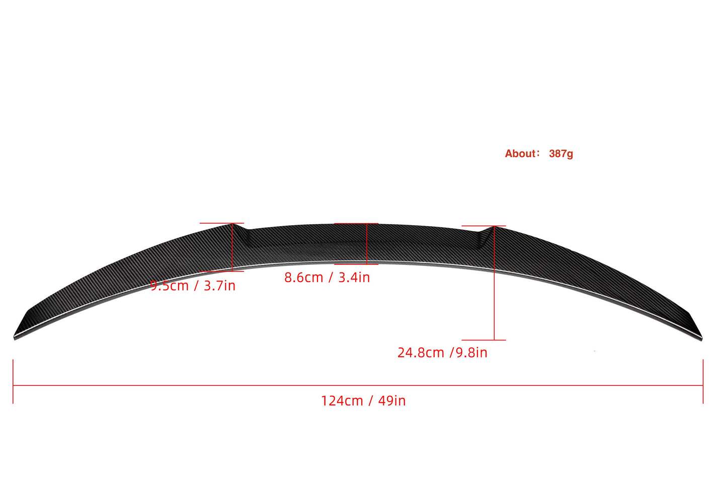 MAX CARBON Performance Heckspoiler Spoiler für BMW M3 F80 3er F30