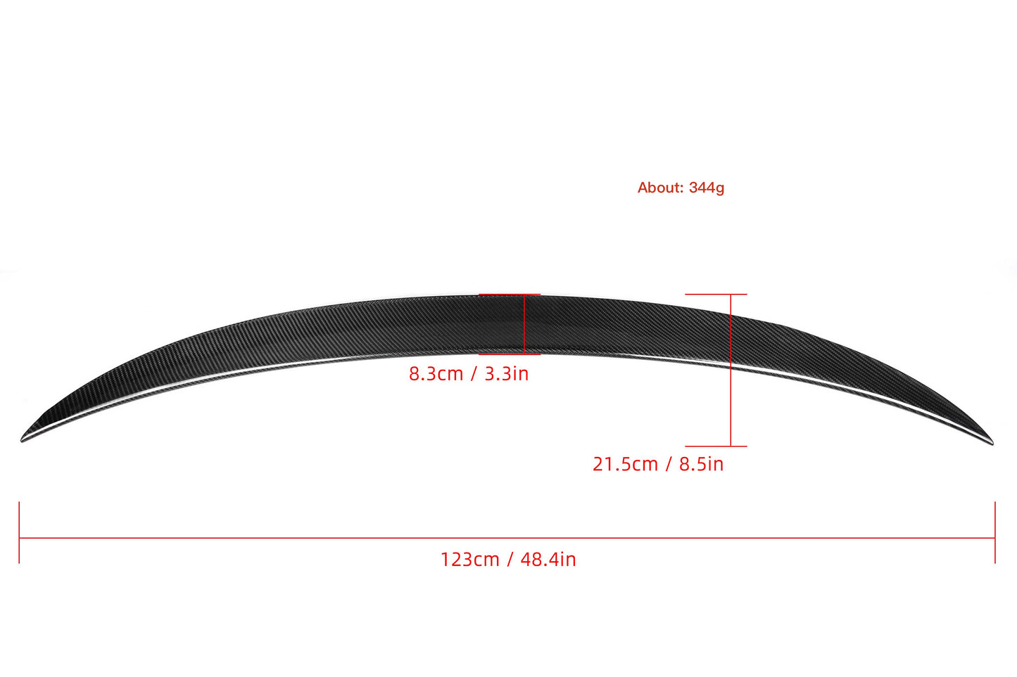 MAX CARBON Performance Heckspoiler Spoiler für BMW M3 F80 3er F30