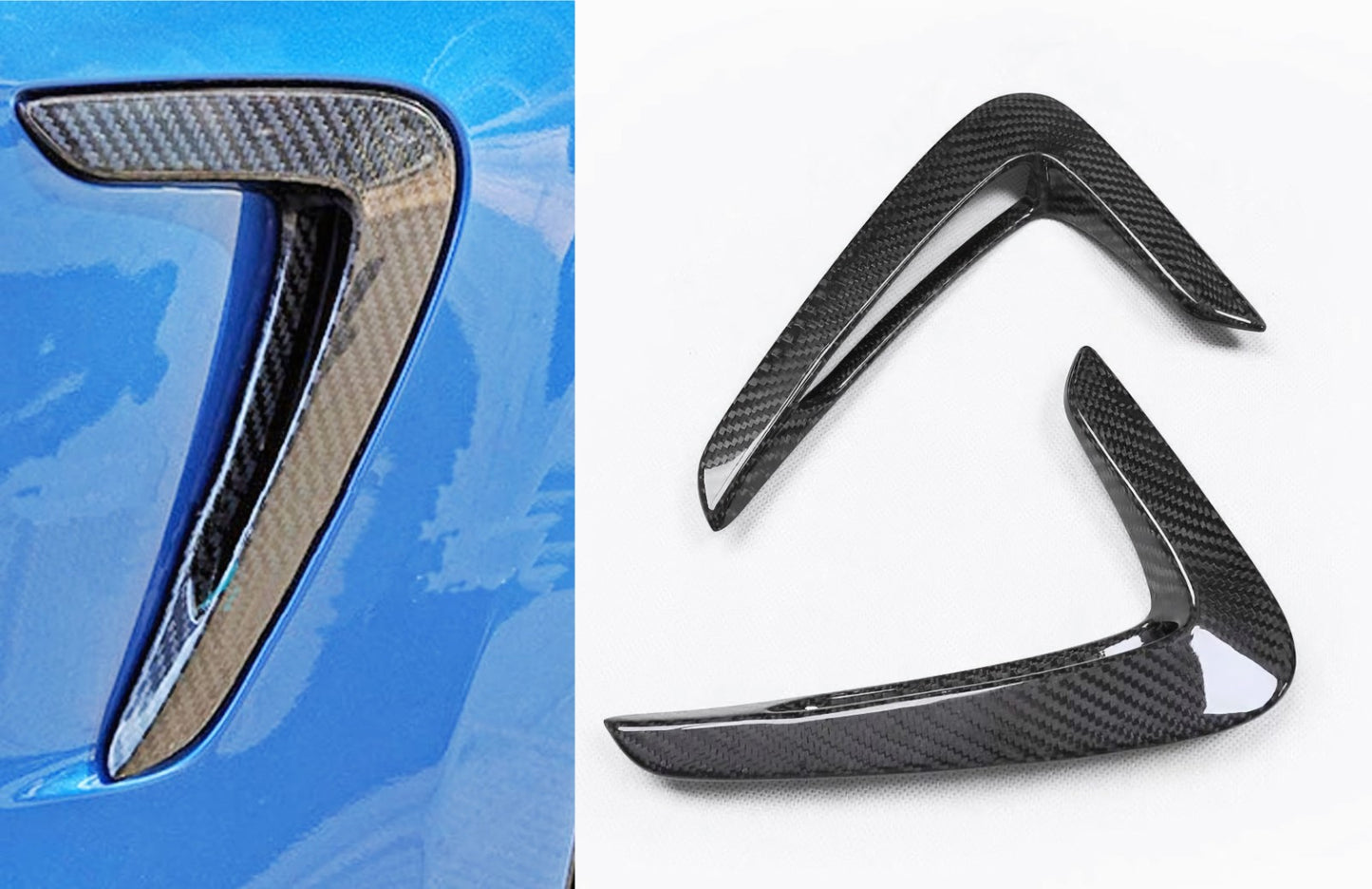 MAX CARBON Performance Lufteinlässe Kotflügel Luftführung Seitenwand für BMW F32 F33 F36