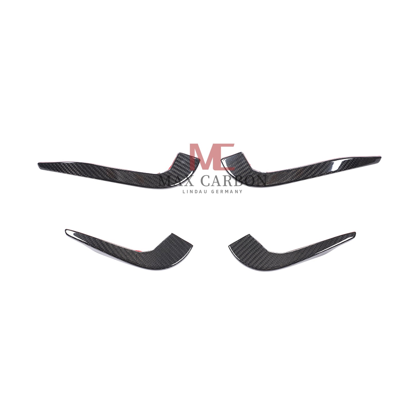 MC Performance Dry Carbon AERO FLICKER Flaps Fixation canards avant pour AUDI RS3 8V