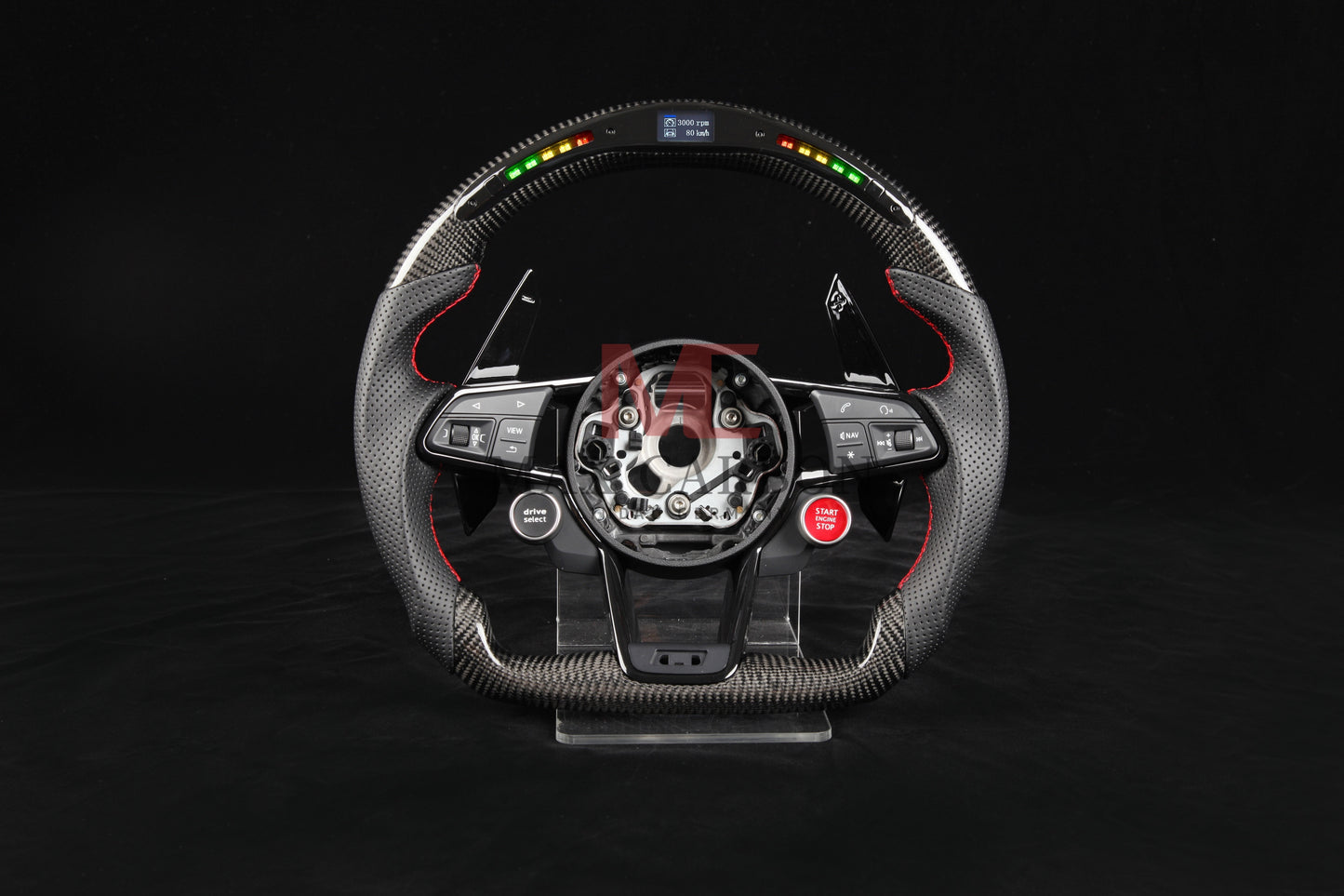 Volant Intelligent MC MAX CARBON Performance Carbone Sec LED Sport pour Audi R8 4S