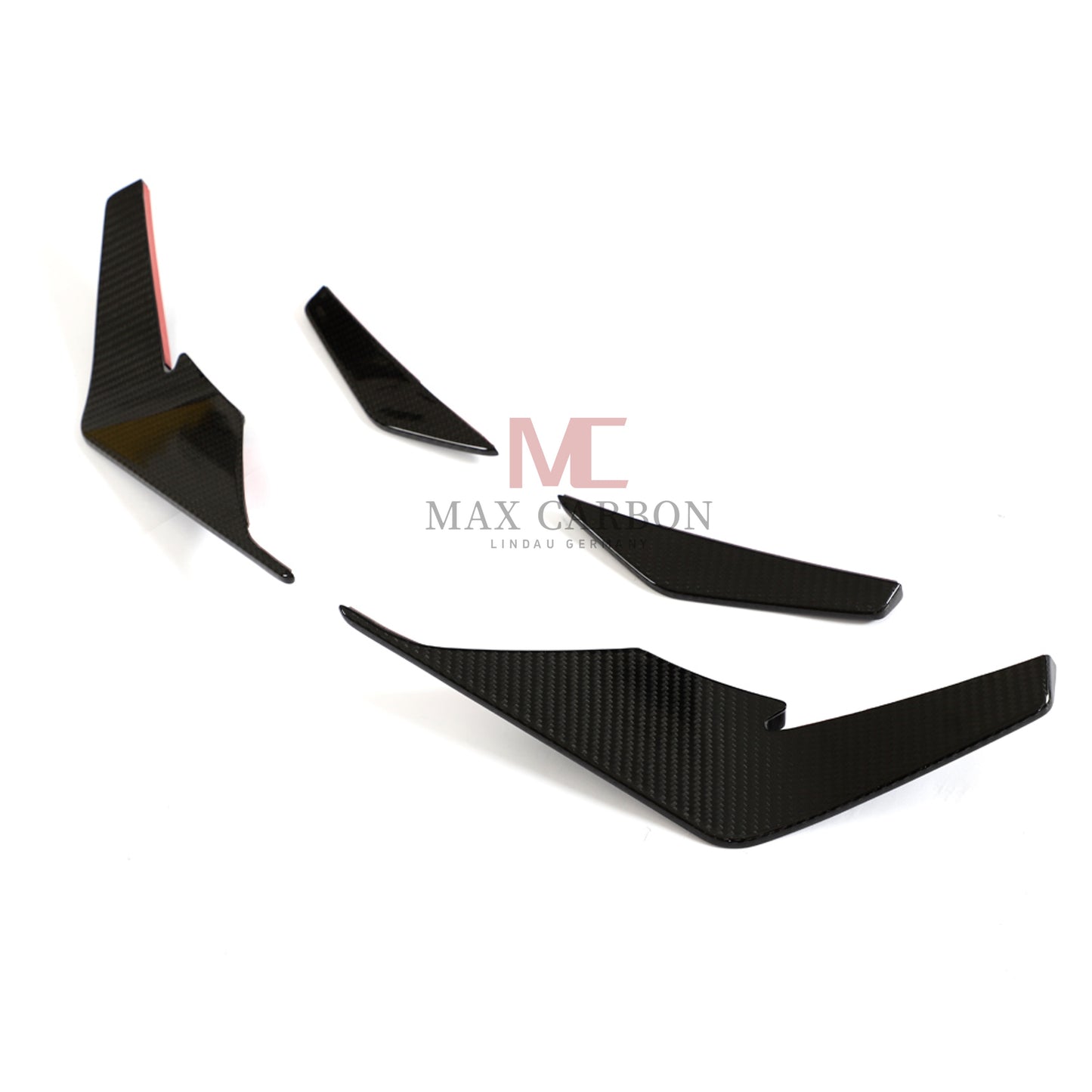 Canards MC MAX CARBON DRY CARBON Performance AERO FLICKER FLAPS sur mesure pour Audi R8 4S