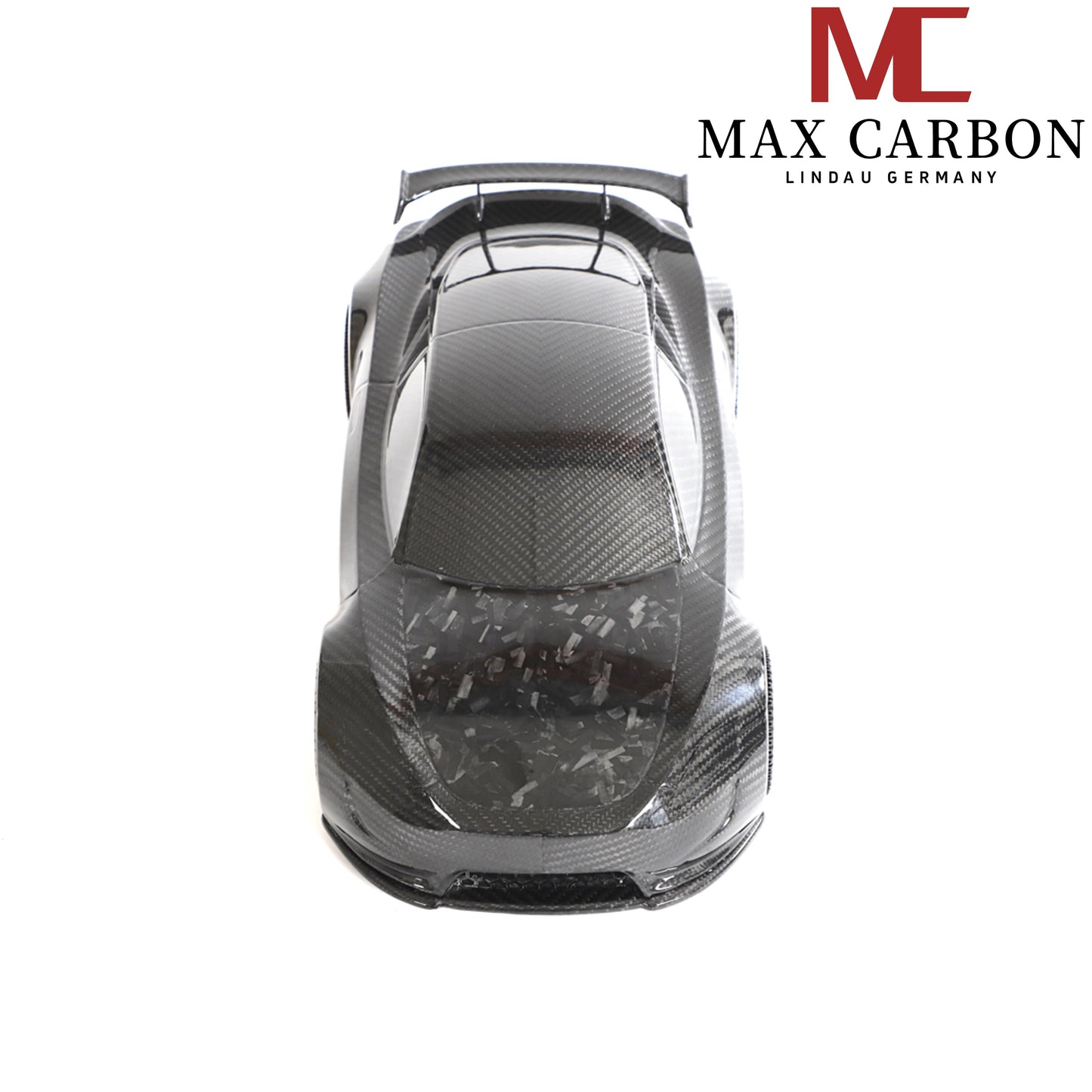 MAX CARBON Lifestyle Véritable carbone Forgé Carbone Hybride Modèle de voiture en carbone sec Préimprégné 1:18 Modèle de voiture de sport