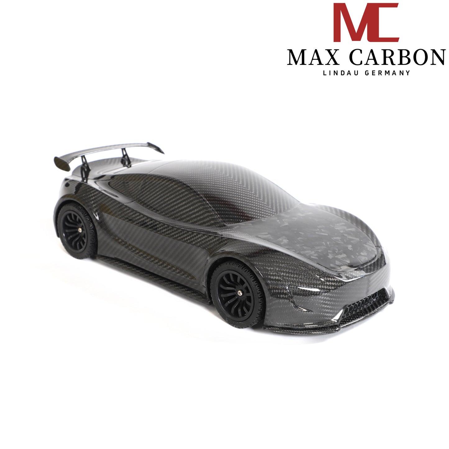 MAX CARBON Lifestyle Véritable carbone Forgé Carbone Hybride Modèle de voiture en carbone sec Préimprégné 1:18 Modèle de voiture de sport