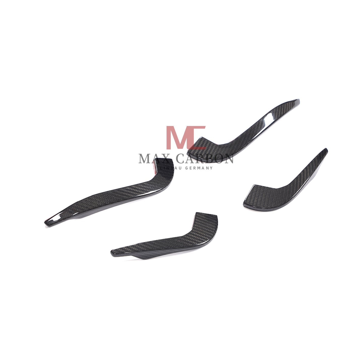 MC Performance Dry Carbon AERO FLICKER Flaps Fixation canards avant pour AUDI RS3 8V