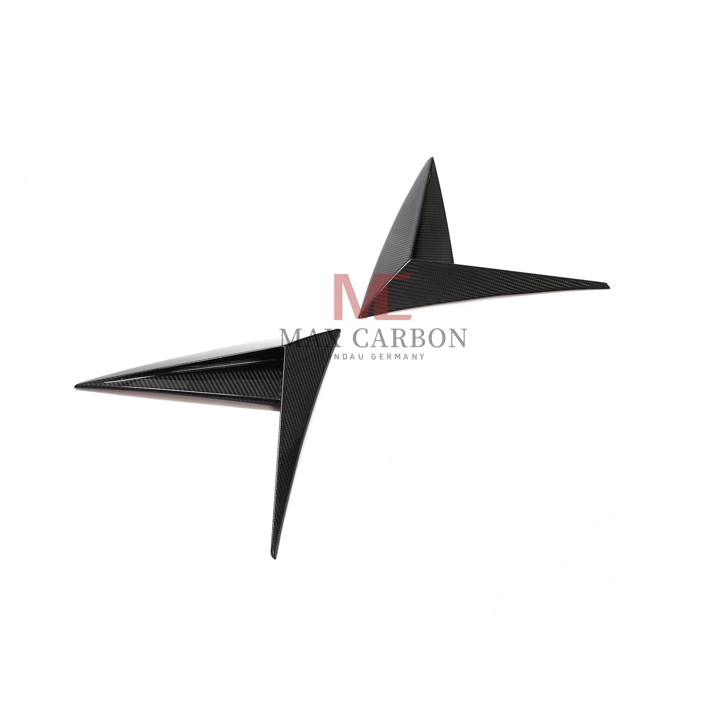 MC MAX CARBON Performance couvercle de garniture d'aération latérale de garde-boue avant pour Lamborghini Urus 2018 à 2021