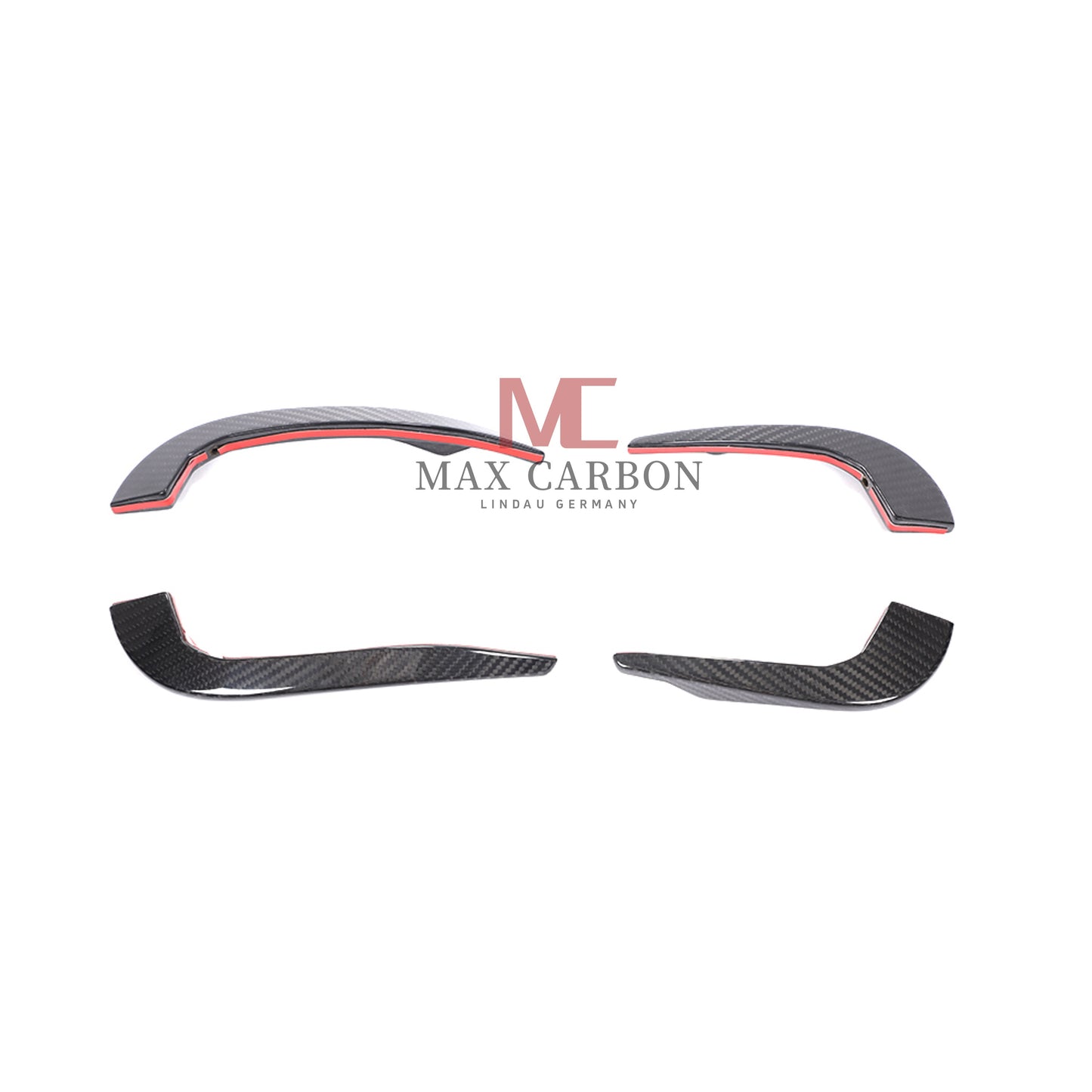 MC Performance Dry Carbon AERO FLICKER Flaps Fixation canards avant pour AUDI RS3 8V