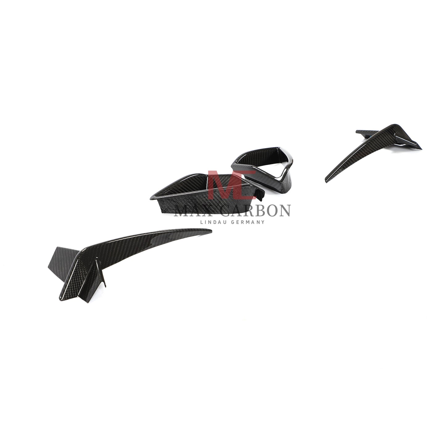 MC MAX CARBON DRY CARBON PREPREG Front Blenden AERO FLICKER für BMW G14 G15 G16 M850i