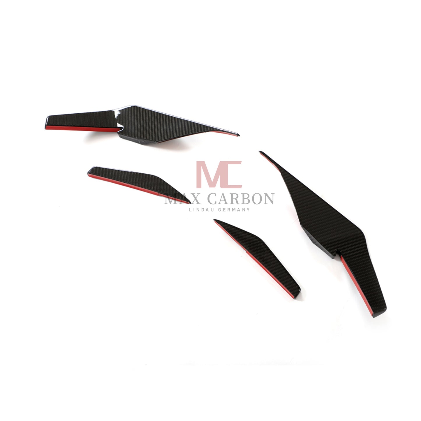 Canards MC MAX CARBON DRY CARBON Performance AERO FLICKER FLAPS sur mesure pour Audi R8 4S