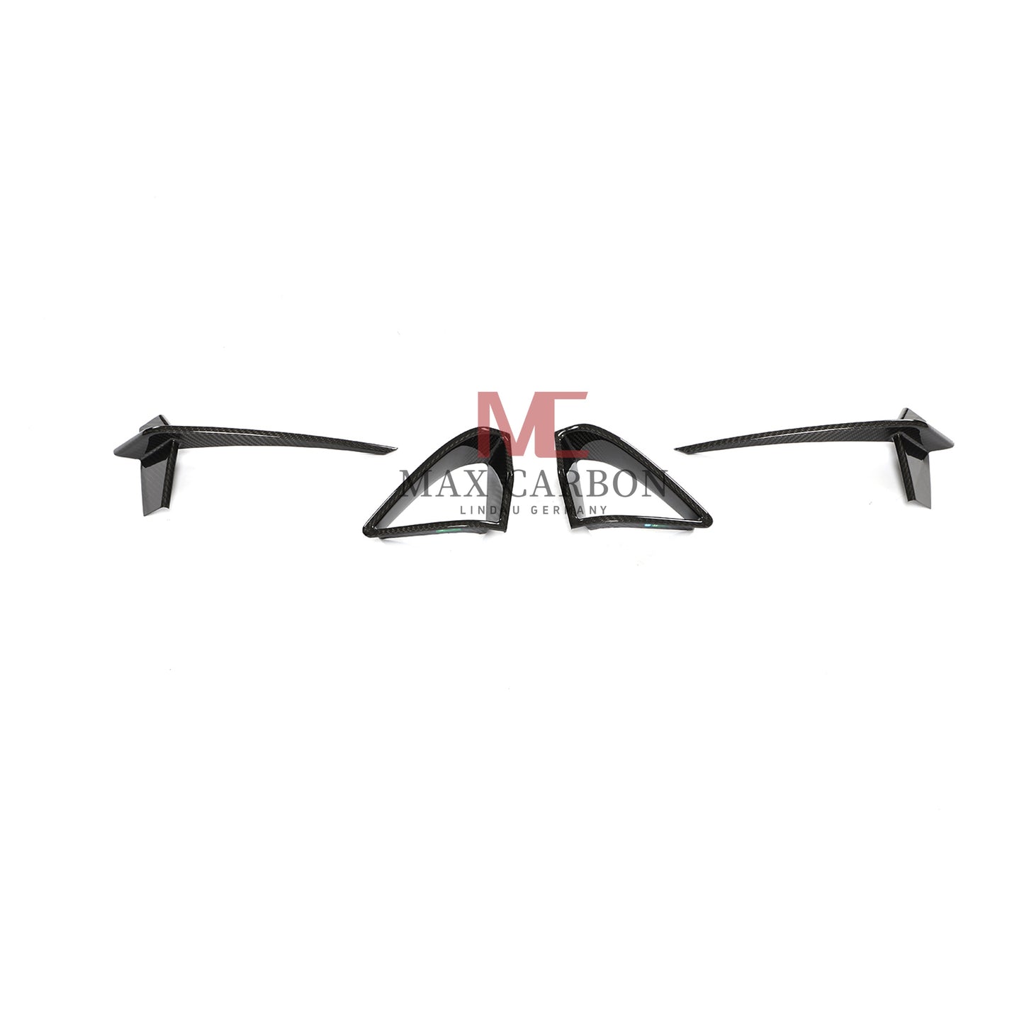 MC MAX CARBON DRY CARBON PREPREG Front Blenden AERO FLICKER für BMW G14 G15 G16 M850i