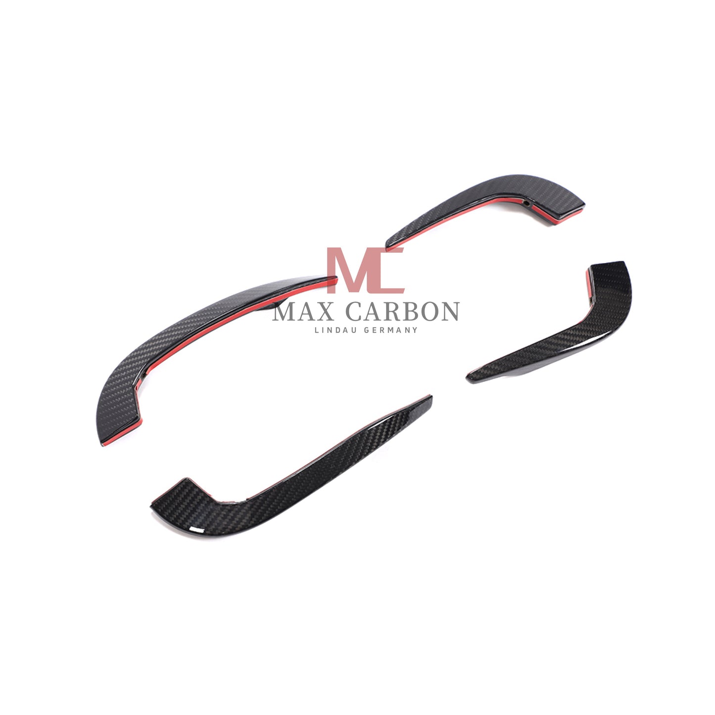 MC Performance Dry Carbon AERO FLICKER Flaps Fixation canards avant pour AUDI RS3 8V
