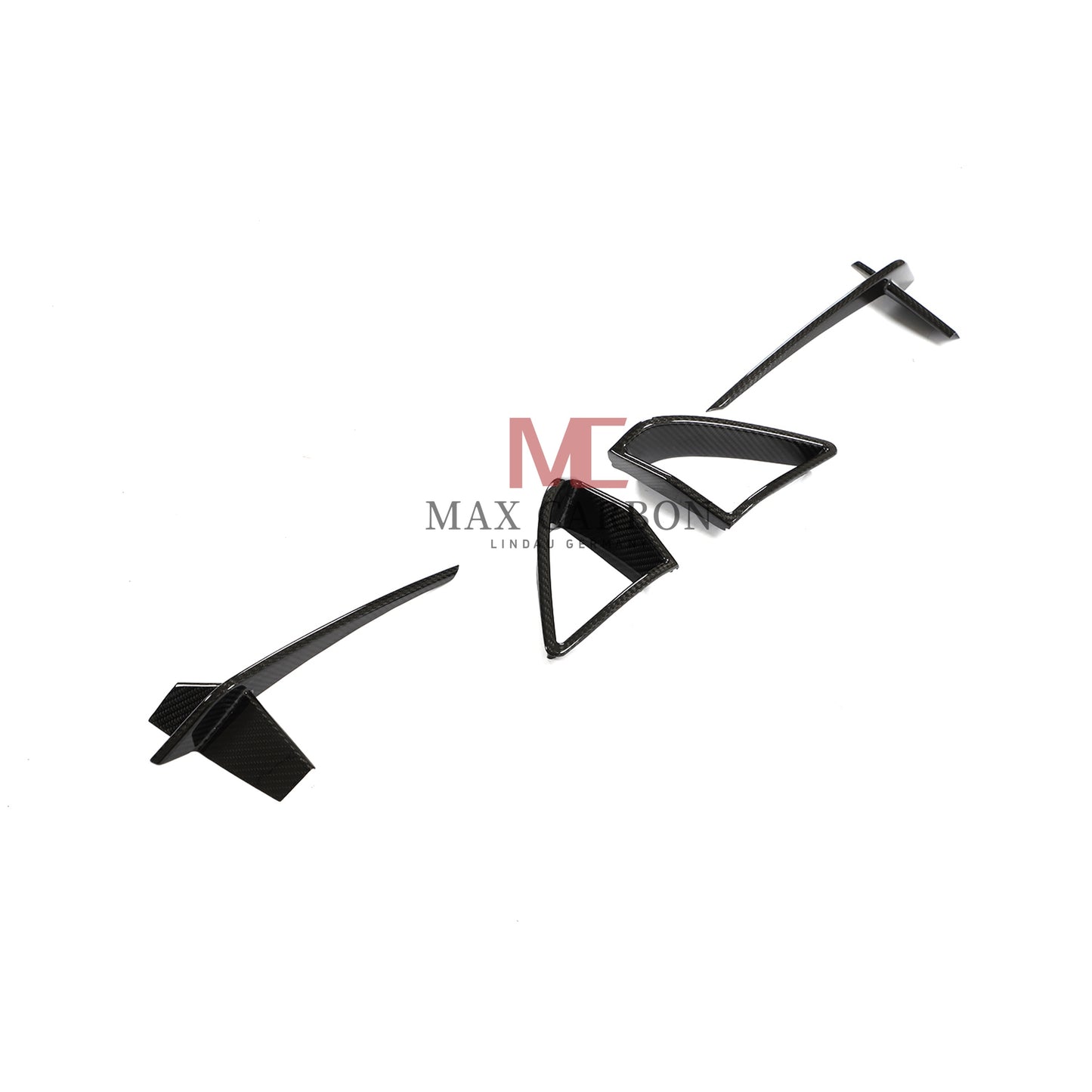 MC MAX CARBON DRY CARBON PREPREG Front Blenden AERO FLICKER für BMW G14 G15 G16 M850i
