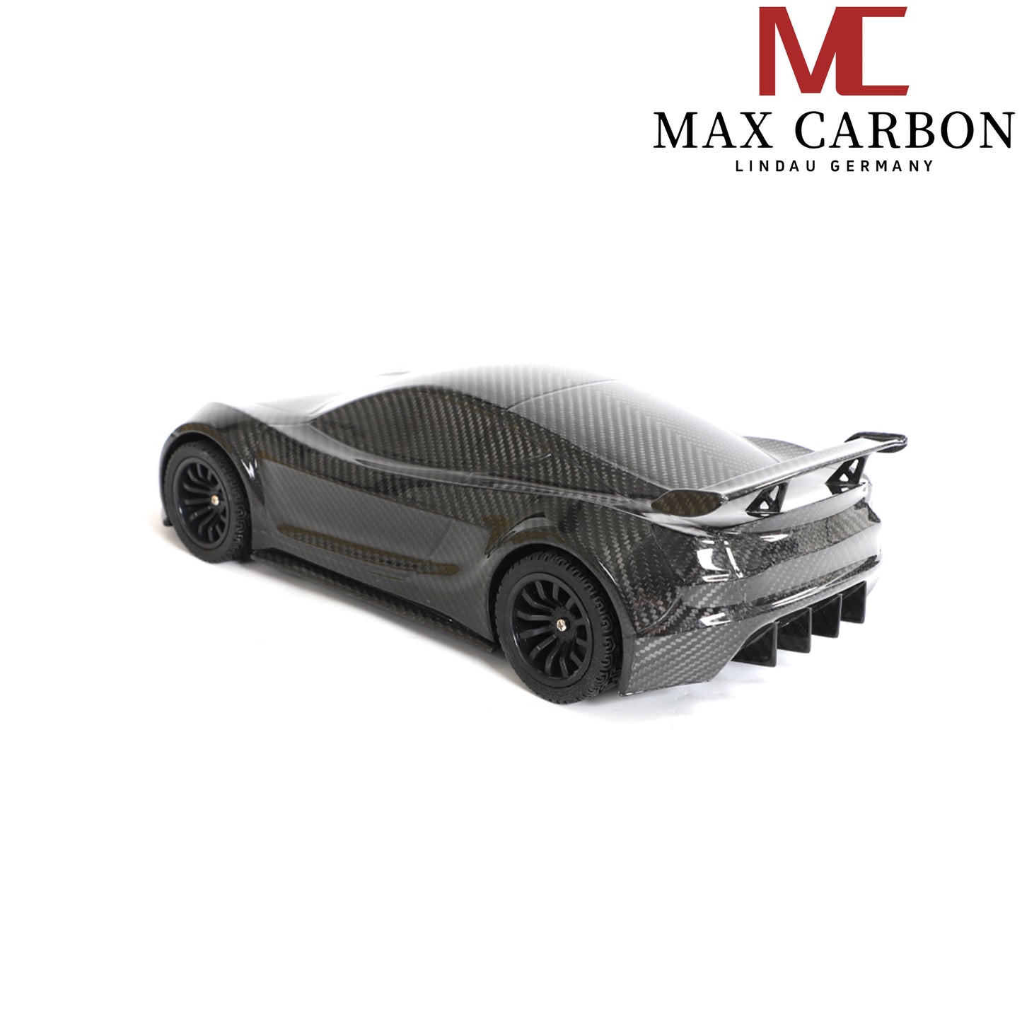 MAX CARBON Lifestyle Véritable carbone Forgé Carbone Hybride Modèle de voiture en carbone sec Préimprégné 1:18 Modèle de voiture de sport