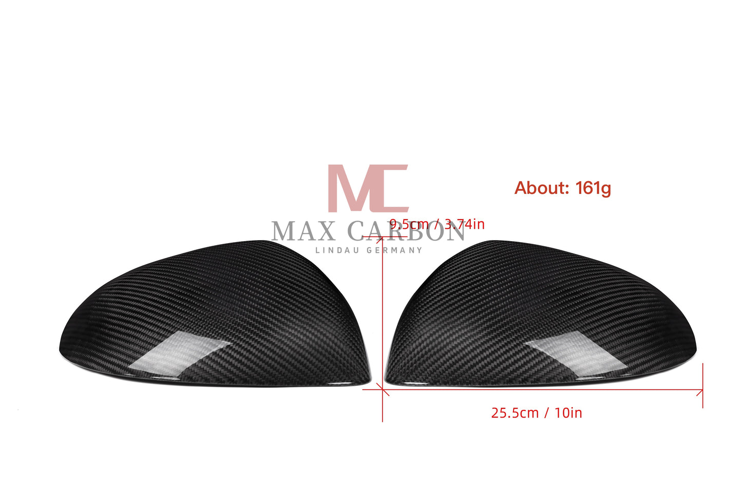 MAX CARBON Performance Spiegelkappen Gehäuse Dry Carbon für Mercedes C Klasse 206 E Klasse 214 CLE Klasse 236 S Klasse 223