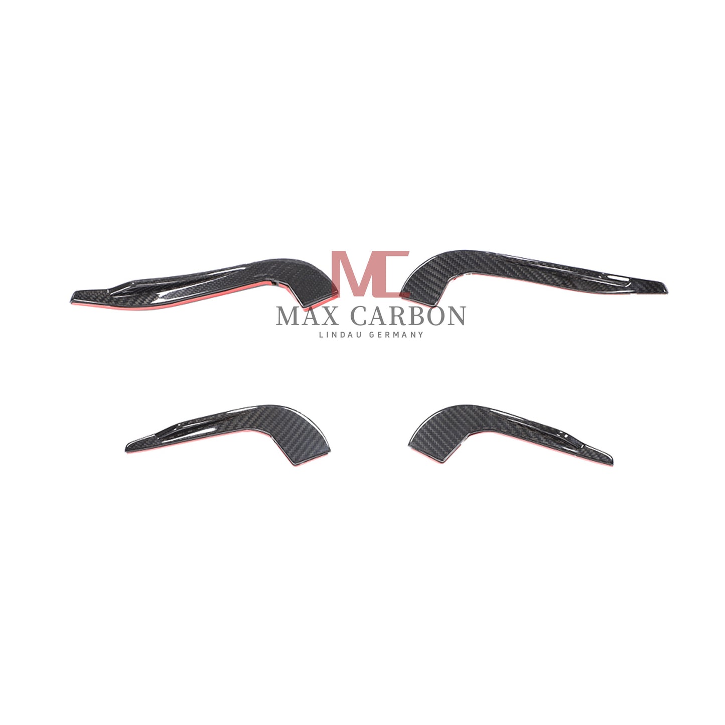 MC Performance Dry Carbon AERO FLICKER Flaps Fixation canards avant pour AUDI RS3 8V