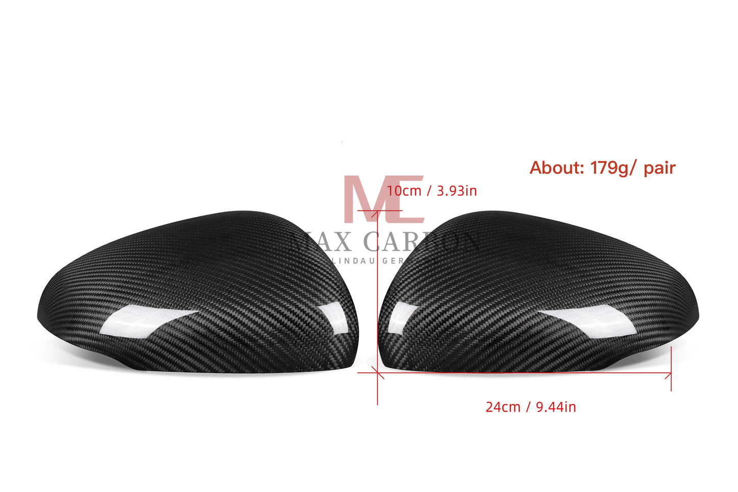 Coques de rétroviseurs MC MAX CARBON Performance pour Mercedes Classe A CLA W177 C118 X118