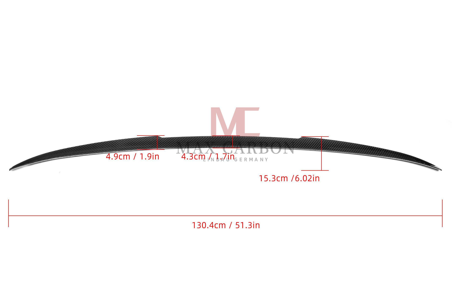 MAX CARBON Performance Abrisskannte Hecklippe Heckspoiler Spoiler für BMW X6 X6M F96 G06