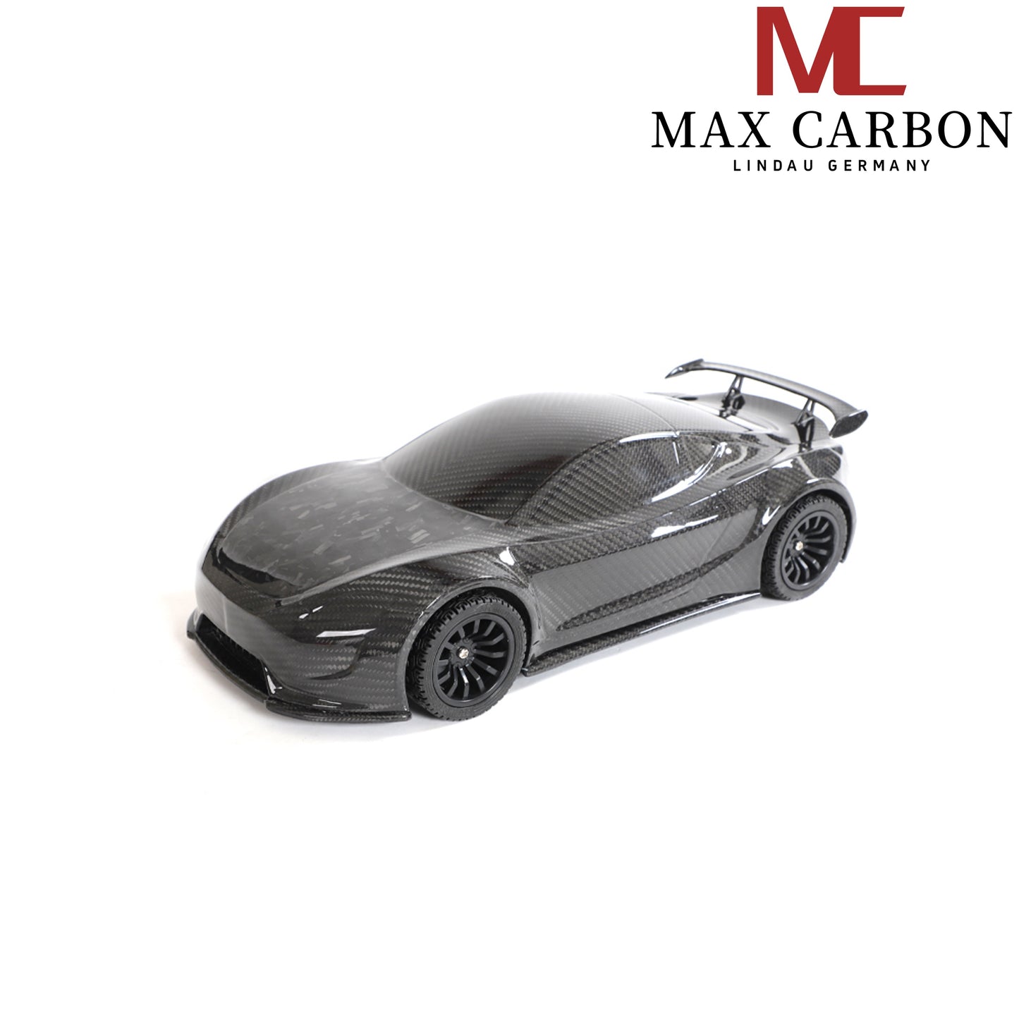 MAX CARBON Lifestyle Véritable carbone Forgé Carbone Hybride Modèle de voiture en carbone sec Préimprégné 1:18 Modèle de voiture de sport
