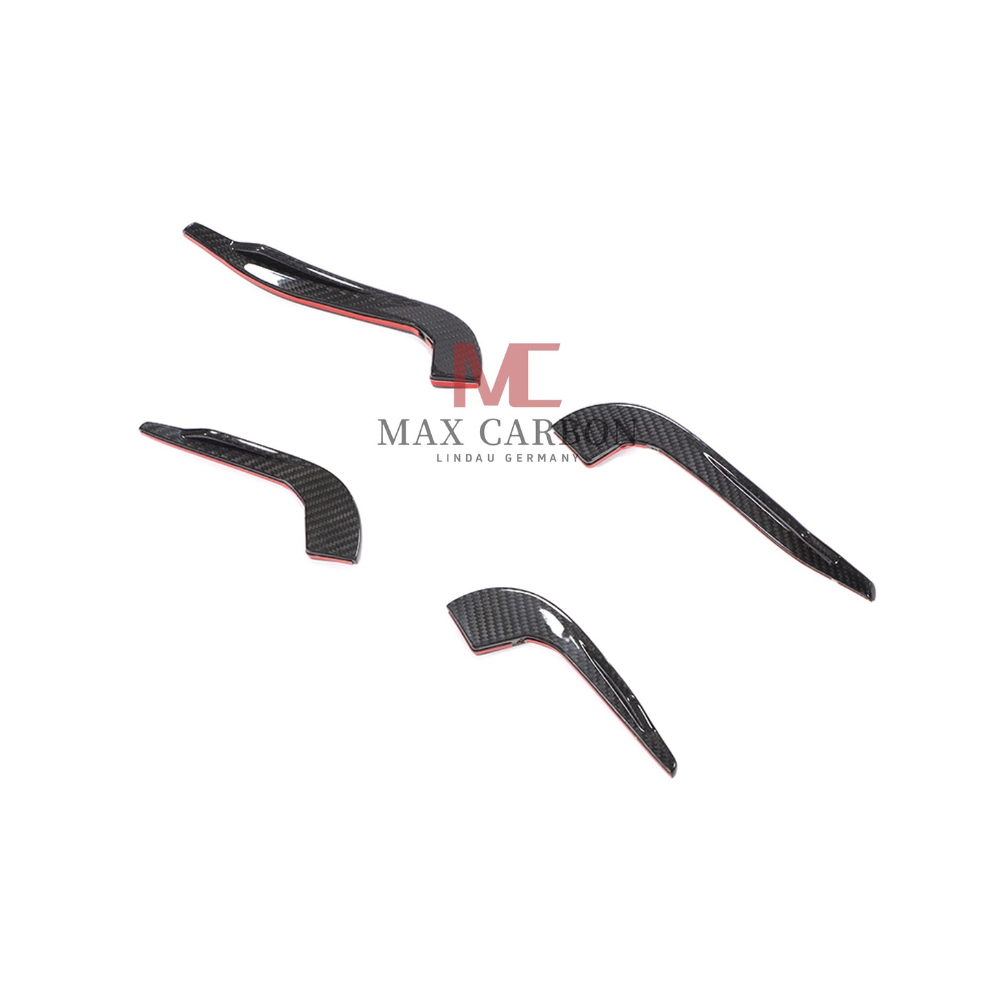 MC Performance Dry Carbon AERO FLICKER Flaps Fixation canards avant pour AUDI RS3 8V