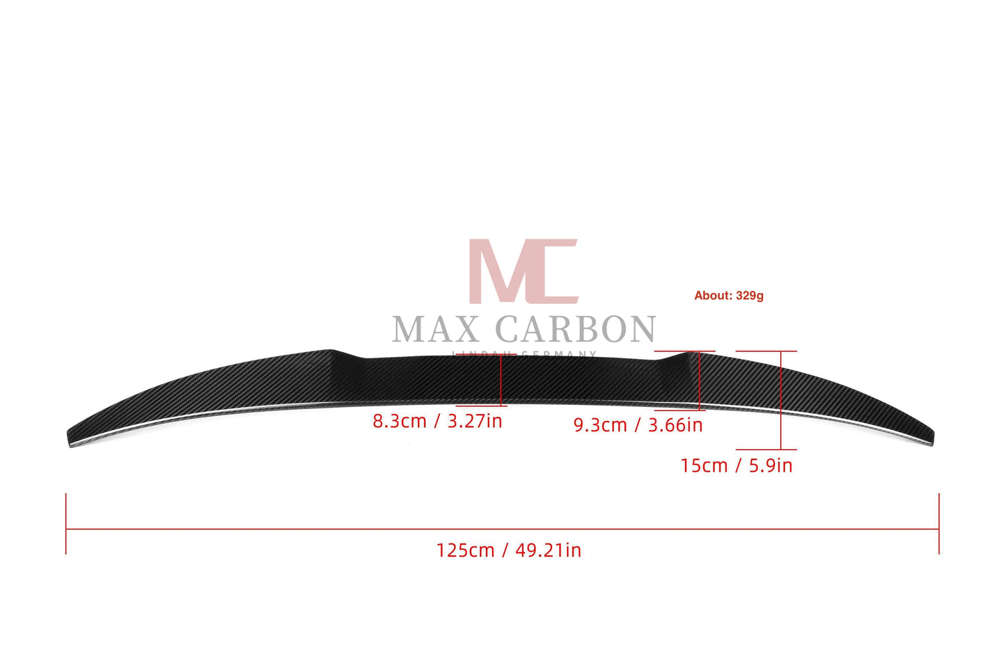MAX CARBON Performance Abrisskannte Hecklippe Heckspoiler Spoiler für BMW X4 X4M G02 F98