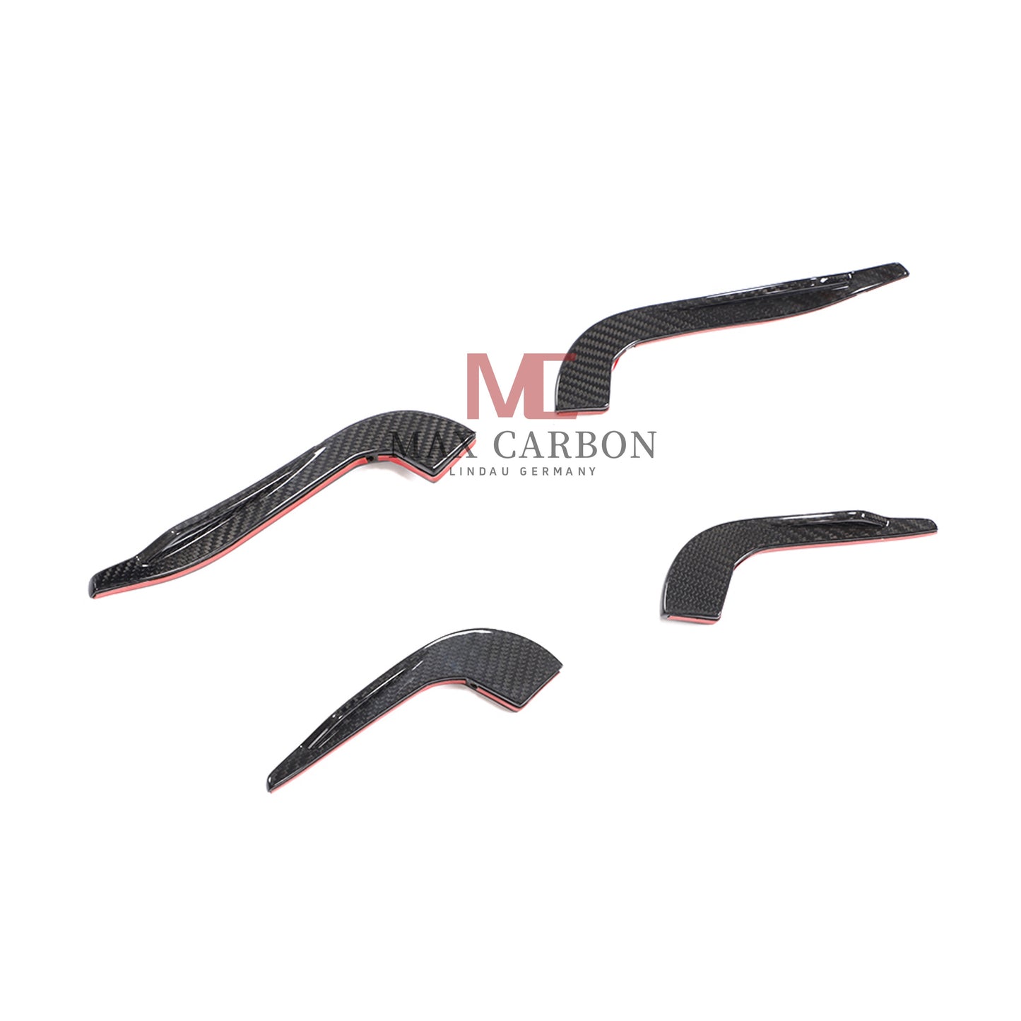 MC Performance Dry Carbon AERO FLICKER Flaps Fixation canards avant pour AUDI RS3 8V