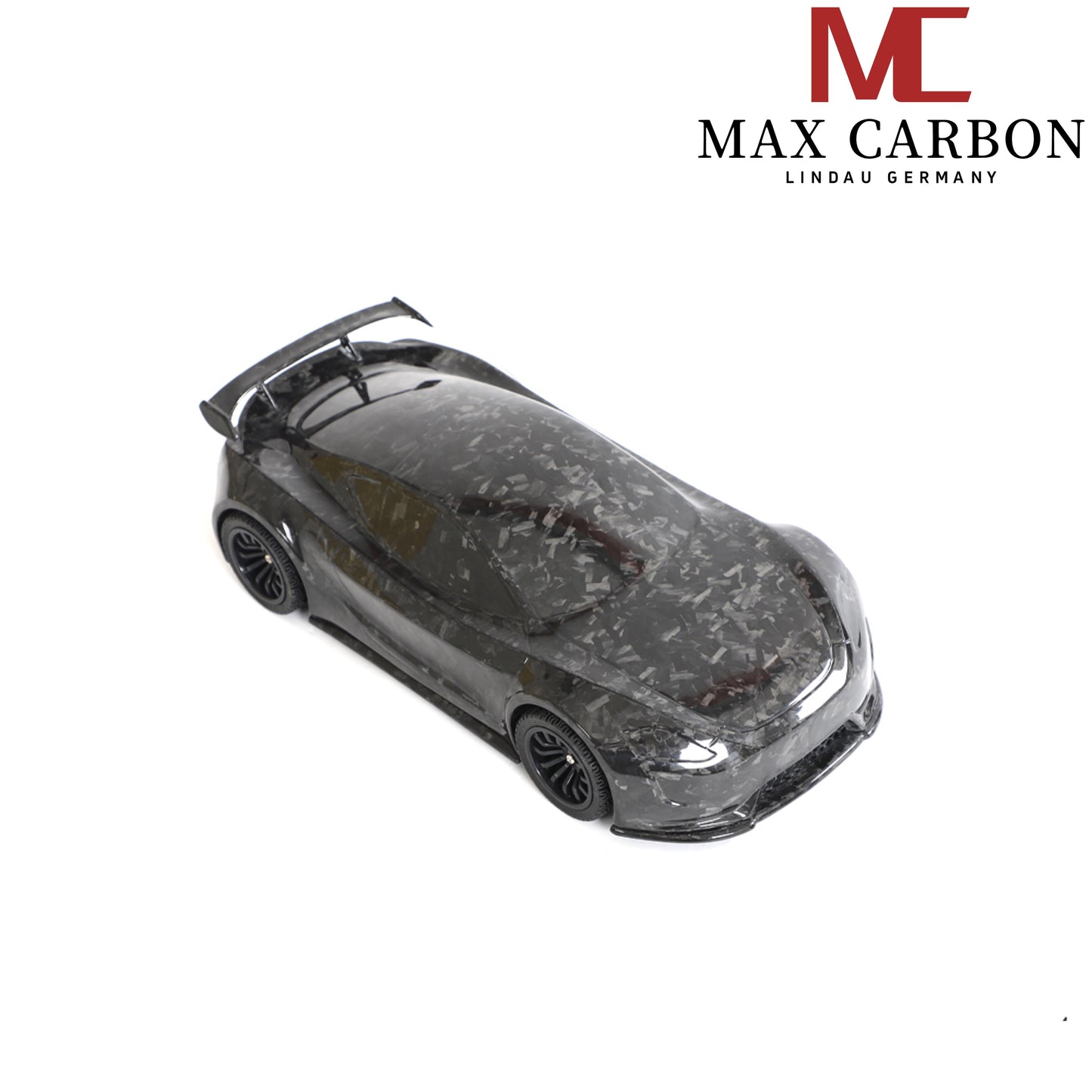 MAX CARBON Lifestyle Véritable carbone Forgé Carbone Hybride Modèle de voiture en carbone sec Préimprégné 1:18 Modèle de voiture de sport