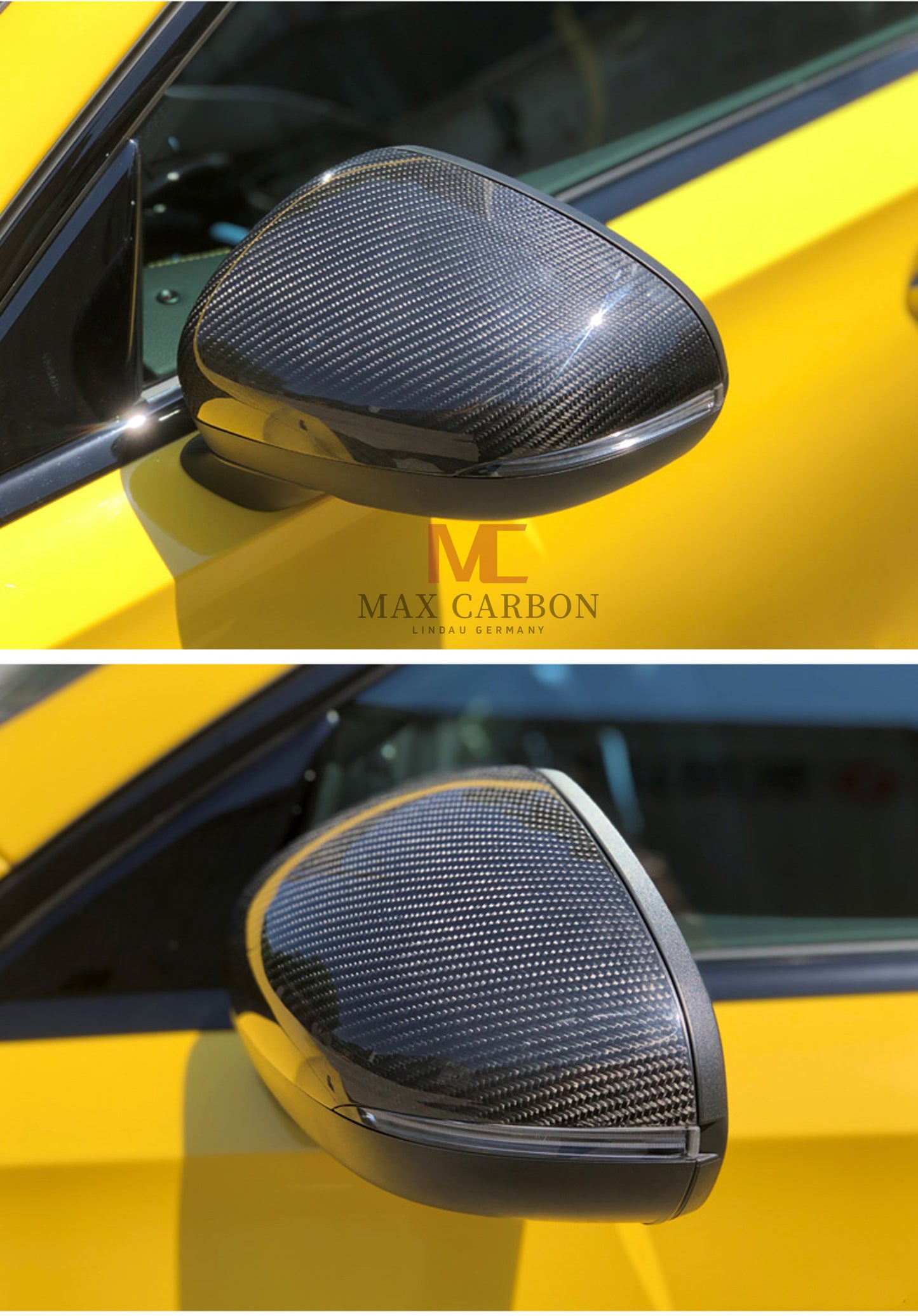 Coques de rétroviseurs MC MAX CARBON Performance pour Mercedes Classe A CLA W177 C118 X118