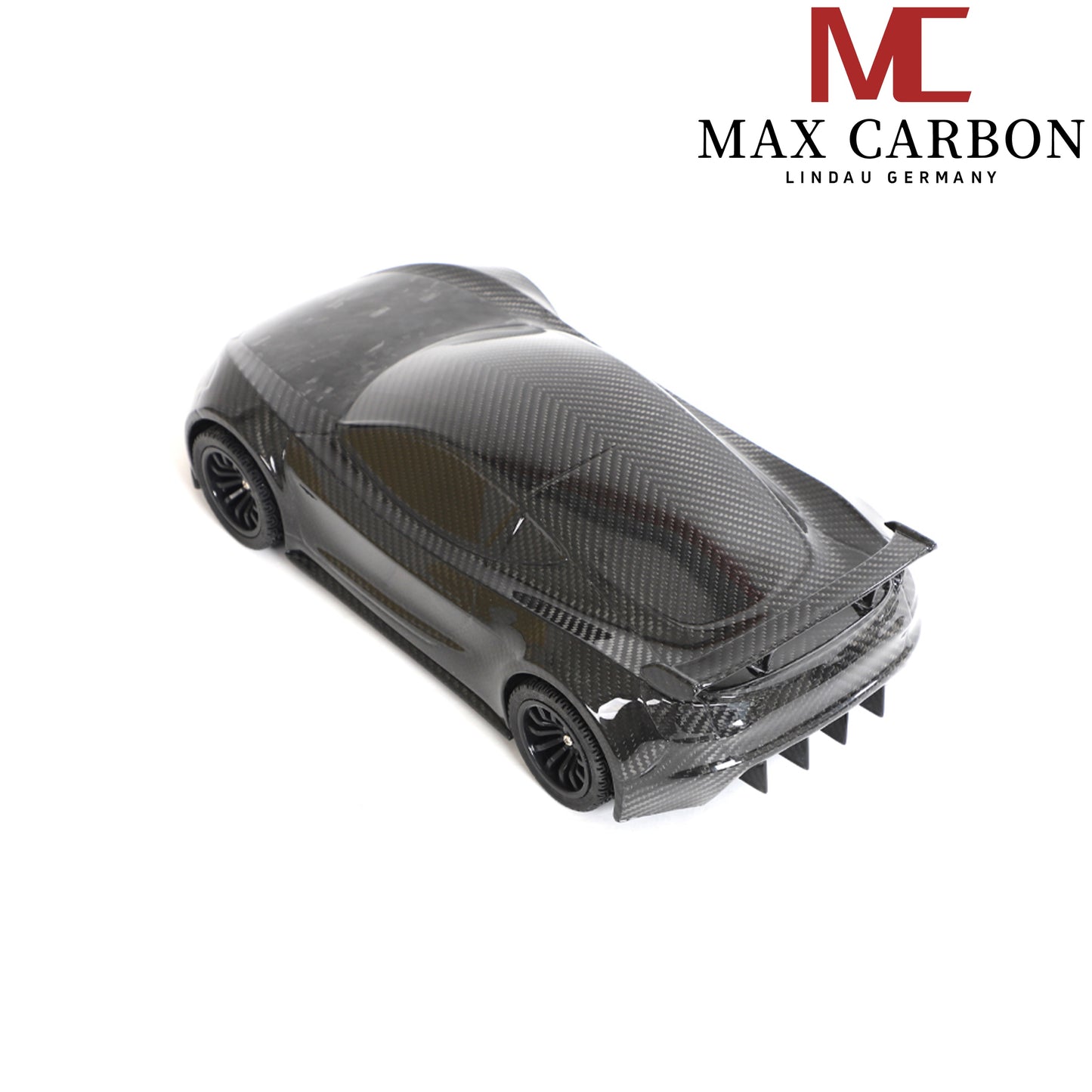 MAX CARBON Lifestyle Véritable carbone Forgé Carbone Hybride Modèle de voiture en carbone sec Préimprégné 1:18 Modèle de voiture de sport