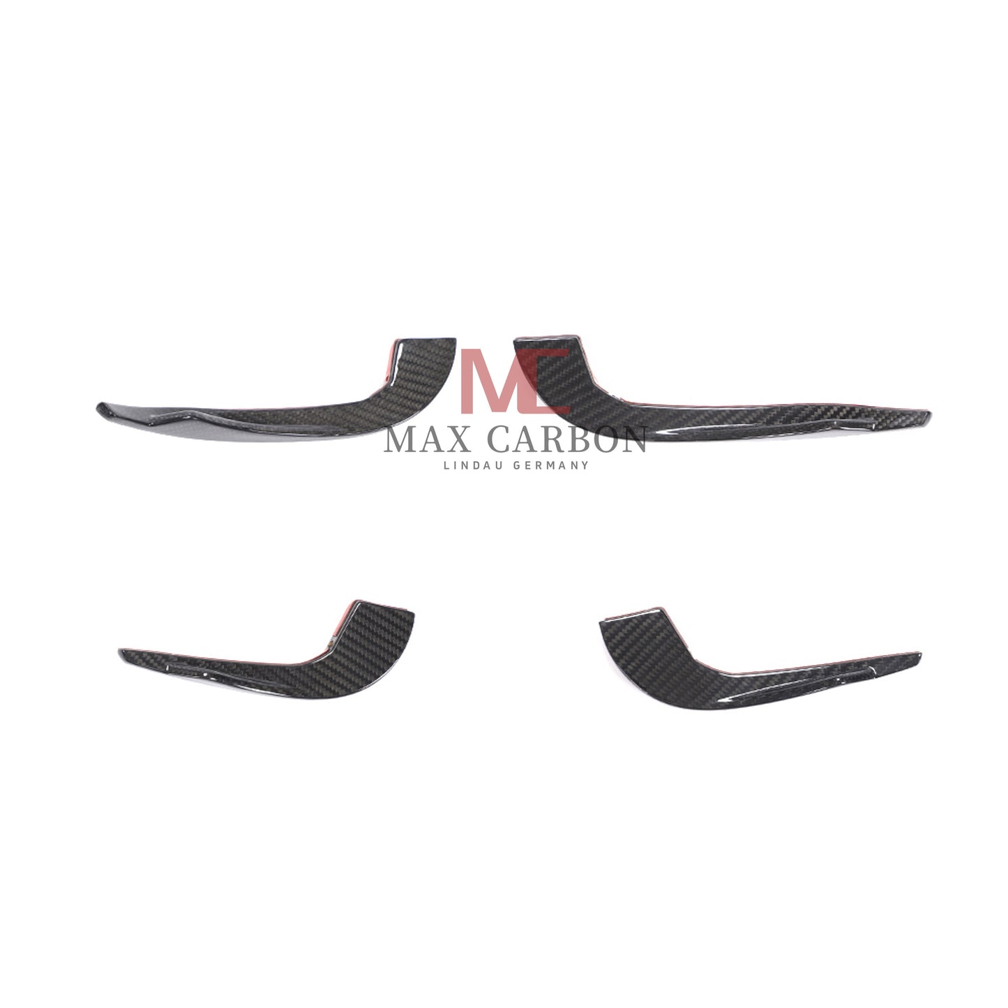 MC Performance Dry Carbon AERO FLICKER Flaps Fixation canards avant pour AUDI RS3 8V