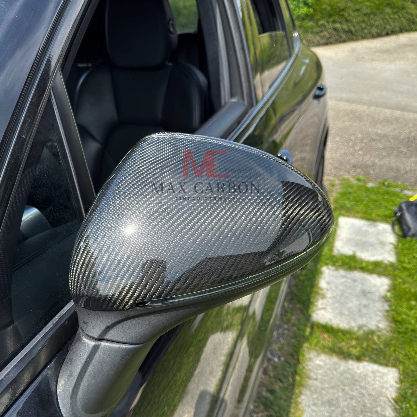 MC Performance MAX CARBON replacement mirror caps for Porsche Cayenne 958.2 92A built from 2014 to 2017