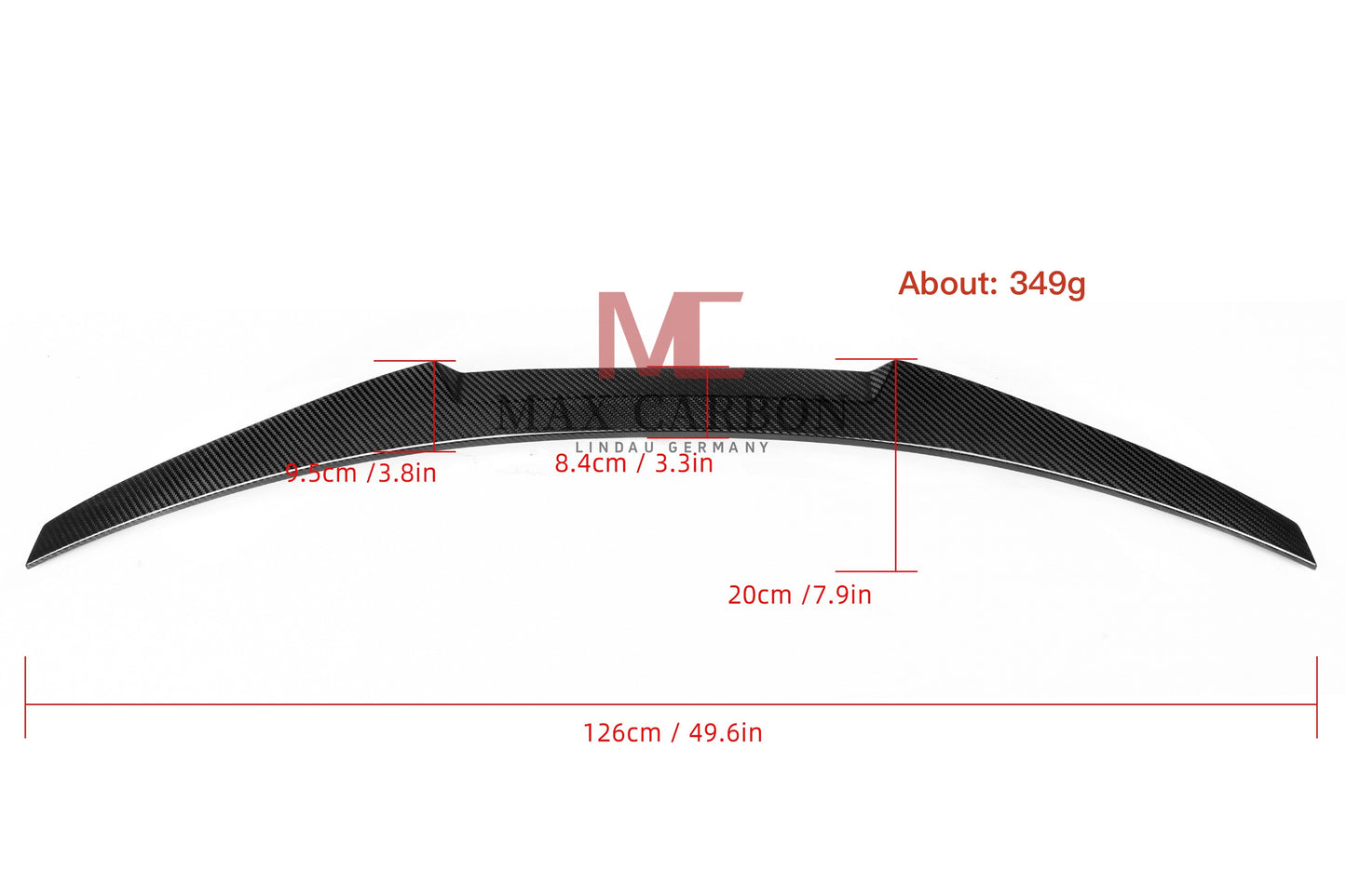 Lèvre de spoiler arrière MC MAX CARBON Performance Sport à bord détachable pour Audi A6 S6 RS6 C8