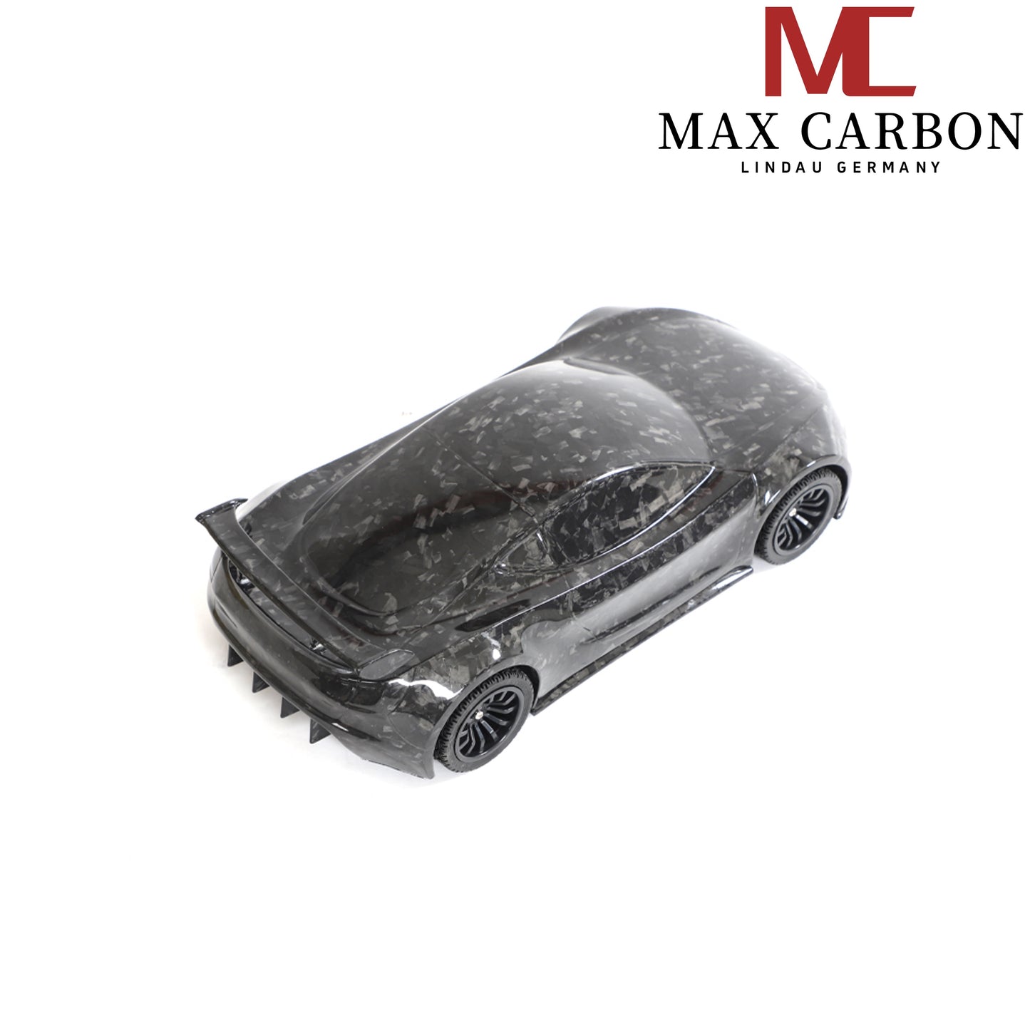 MAX CARBON Lifestyle Véritable carbone Forgé Carbone Hybride Modèle de voiture en carbone sec Préimprégné 1:18 Modèle de voiture de sport