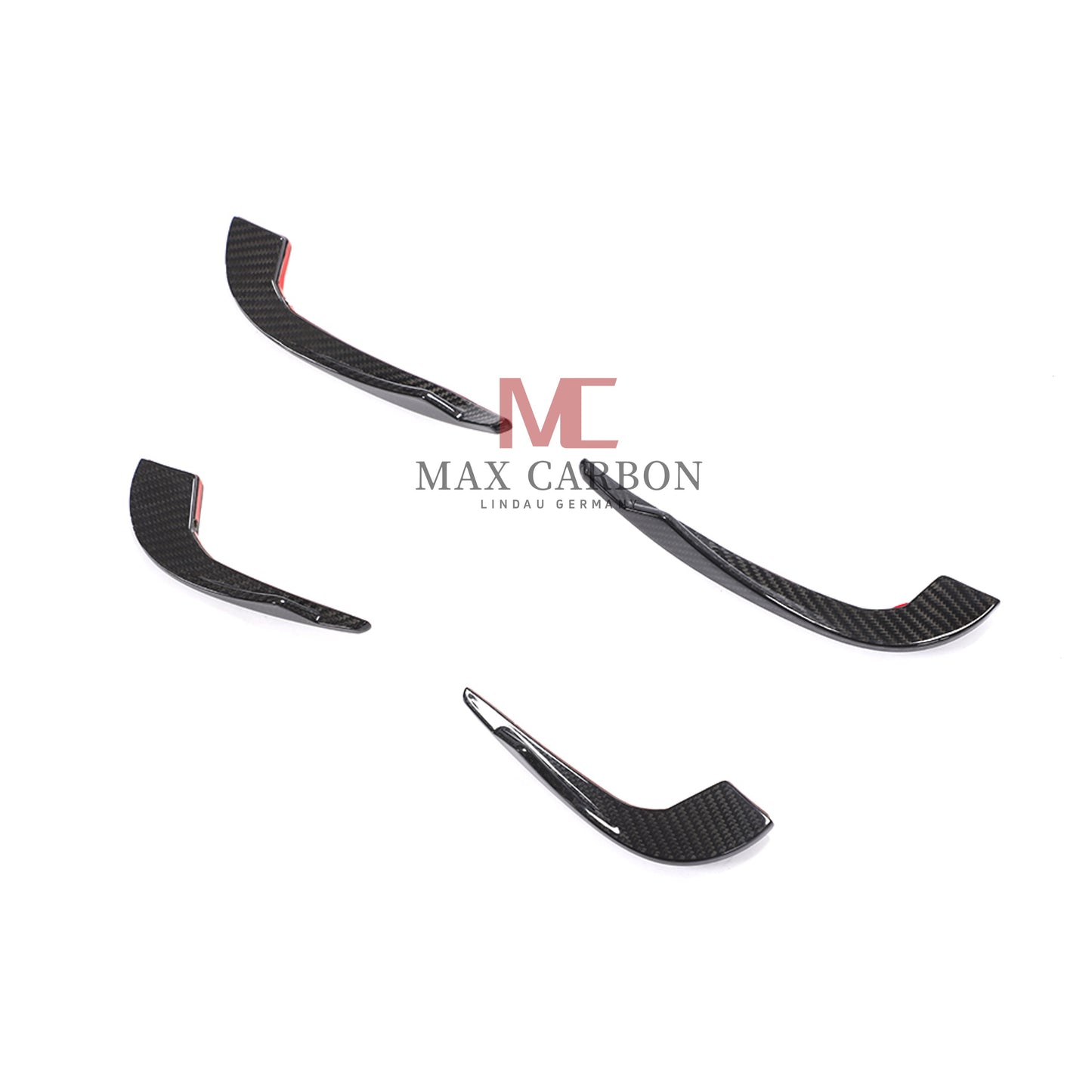 MC Performance Dry Carbon AERO FLICKER Flaps Fixation canards avant pour AUDI RS3 8V