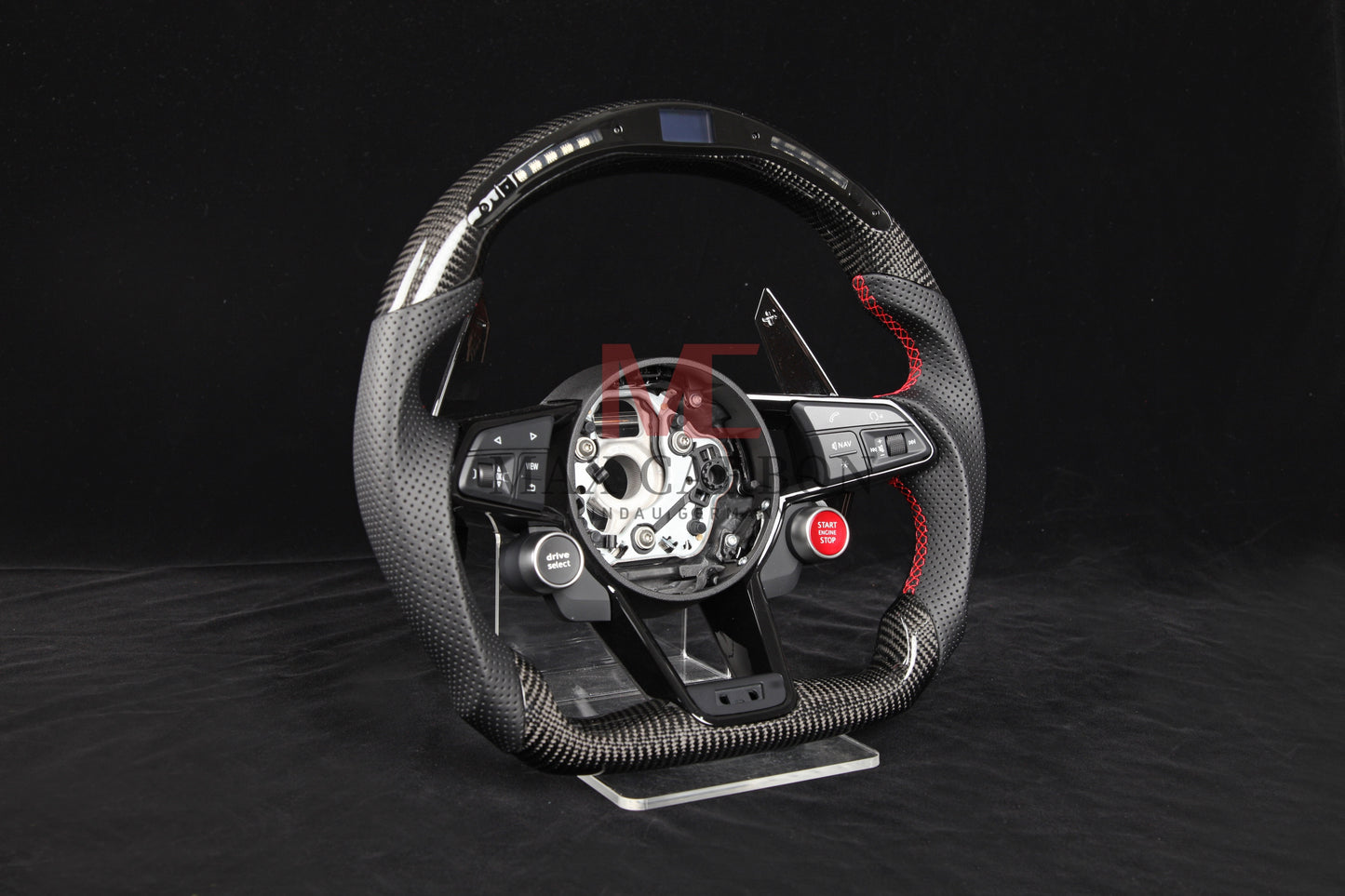 Volant Intelligent MC MAX CARBON Performance Carbone Sec LED Sport pour Audi R8 4S