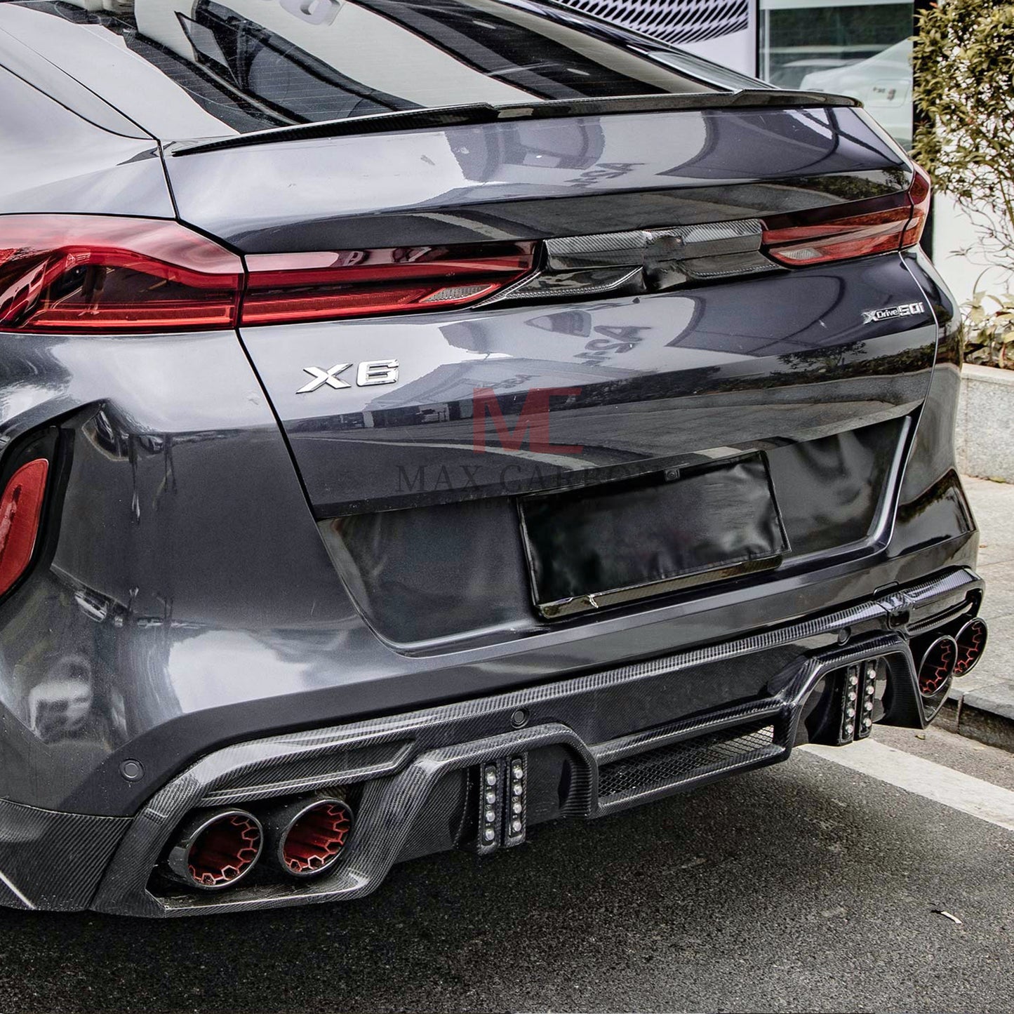 MAX CARBON Performance Abrisskannte Hecklippe Heckspoiler Spoiler für BMW X6 X6M F96 G06