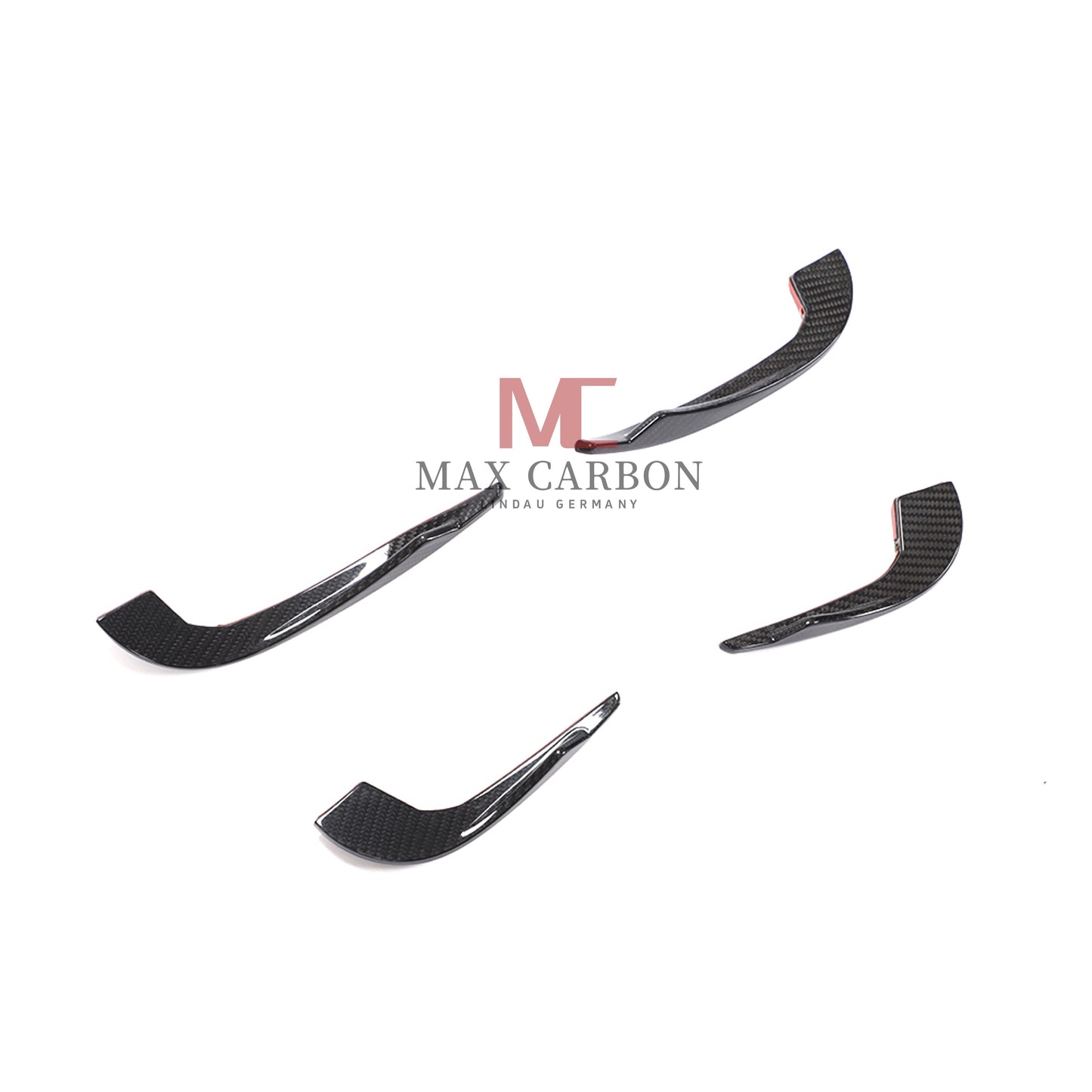 MC Performance Dry Carbon AERO FLICKER Flaps Fixation canards avant pour AUDI RS3 8V