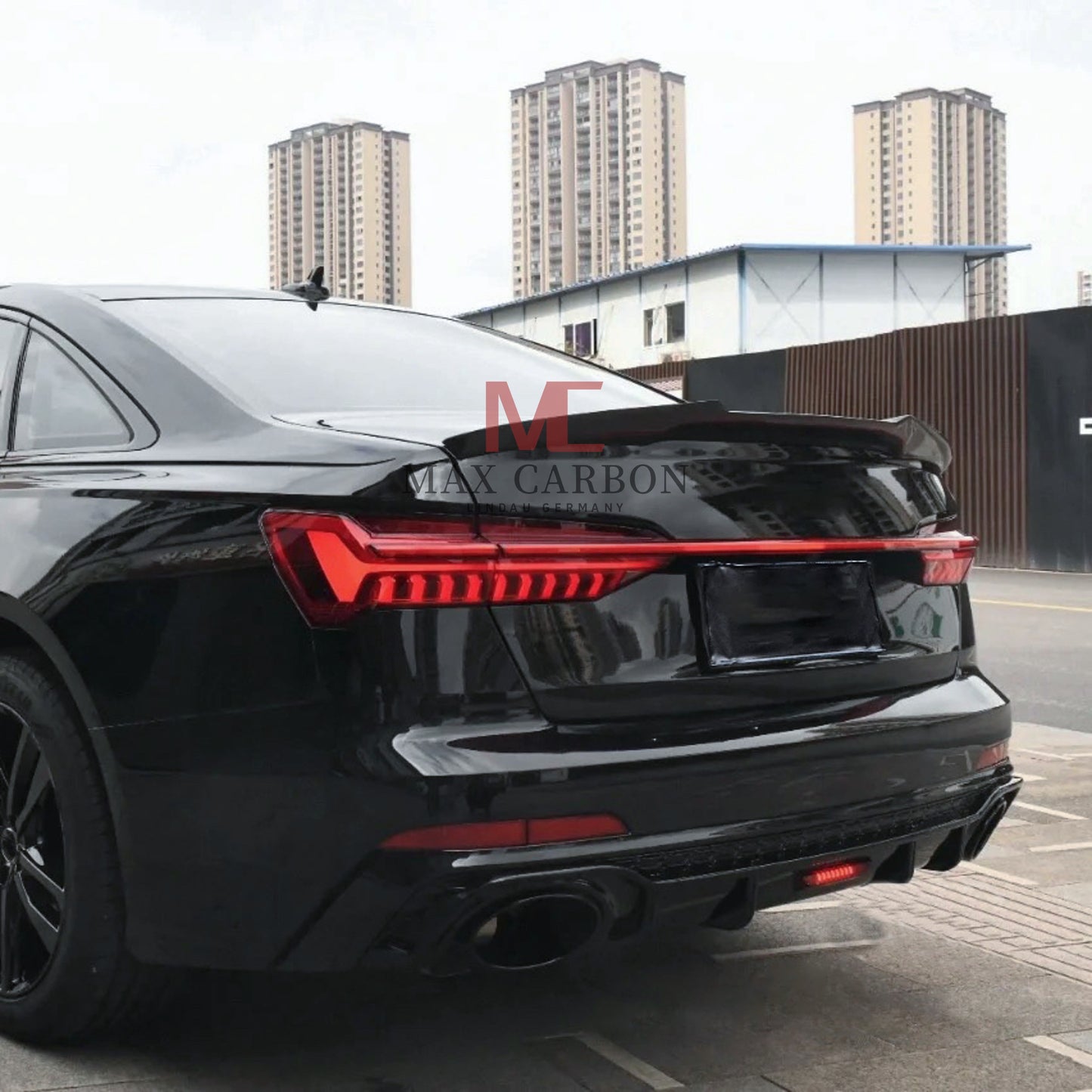 Lèvre de spoiler arrière MC MAX CARBON Performance Sport à bord détachable pour Audi A6 S6 RS6 C8