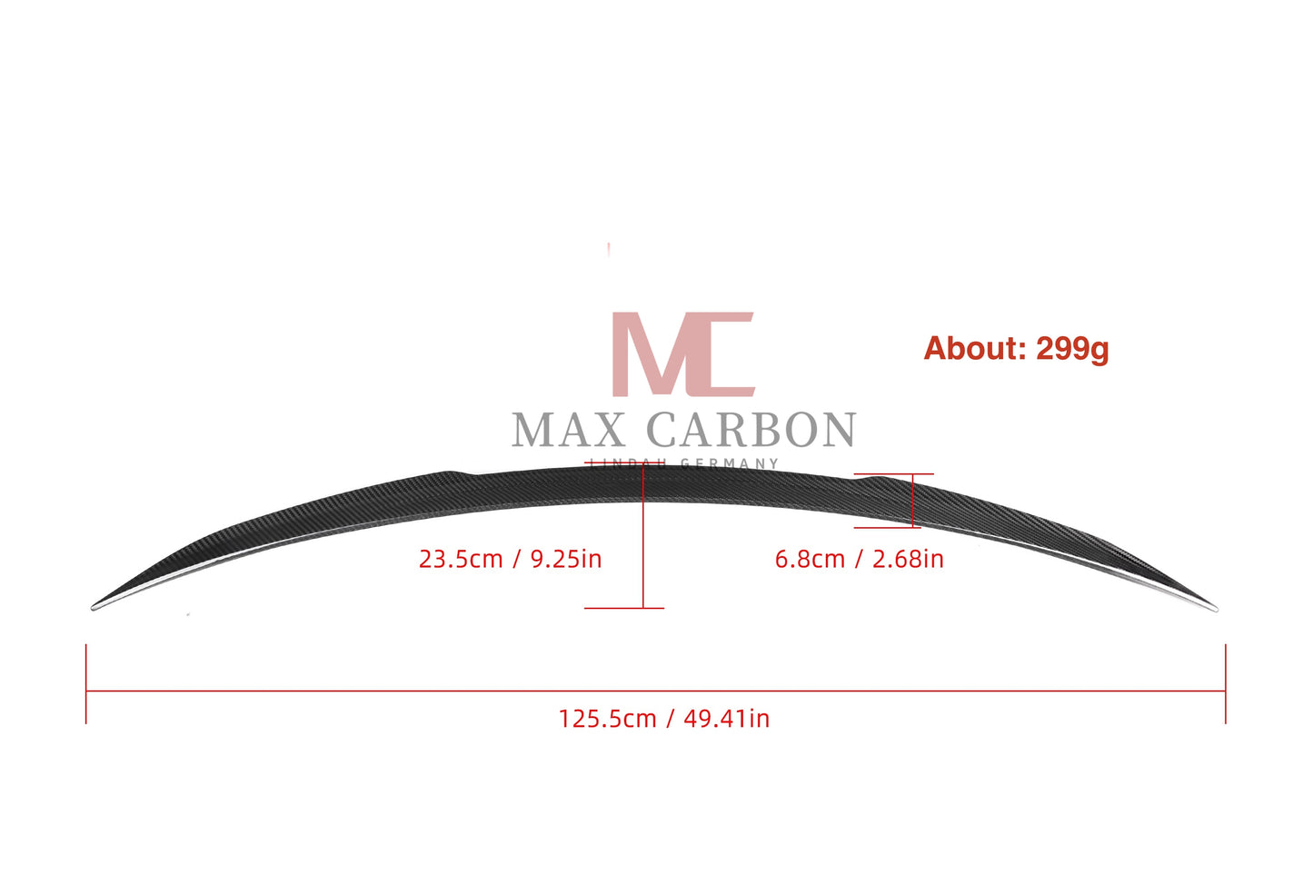 MC MAX CARBON Performance Spoiler Rear Spoiler Lip for Mercedes Benz E Class C238 Coupe