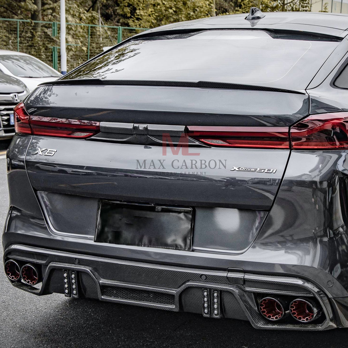 MAX CARBON Performance Abrisskannte Hecklippe Heckspoiler Spoiler für BMW X6 X6M F96 G06