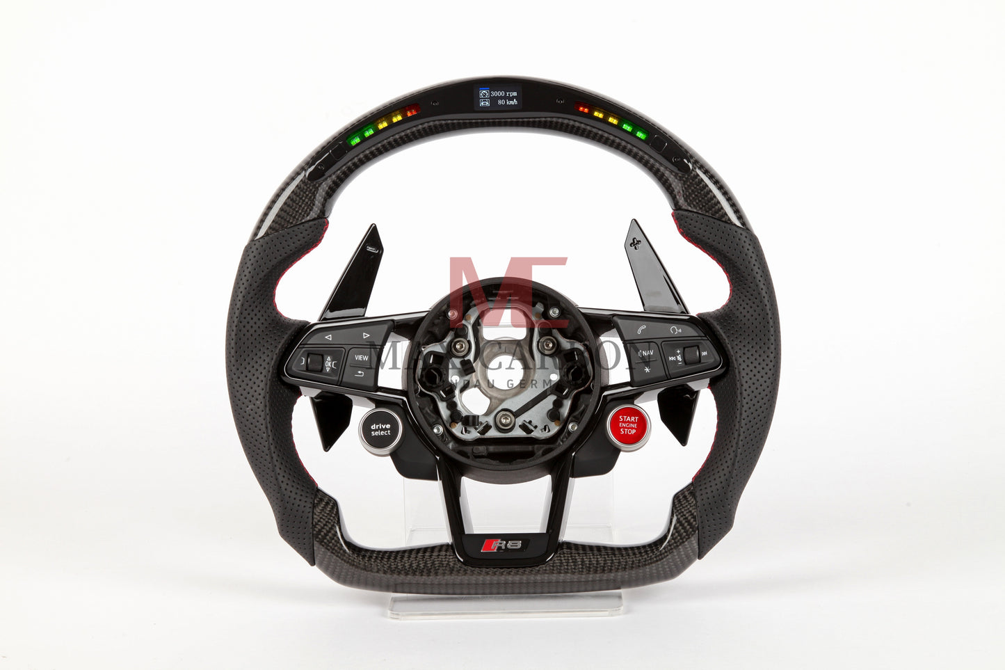 Volant Intelligent MC MAX CARBON Performance Carbone Sec LED Sport pour Audi R8 4S
