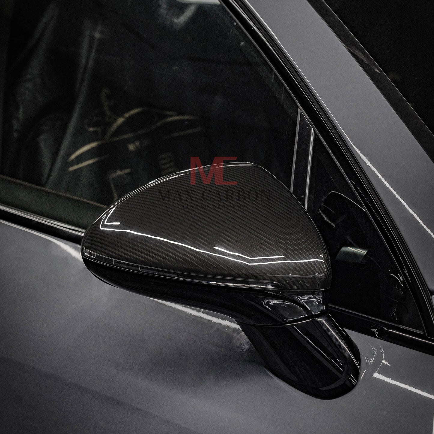 MC Performance MAX CARBON replacement mirror caps for Porsche Cayenne 958.2 92A built from 2014 to 2017