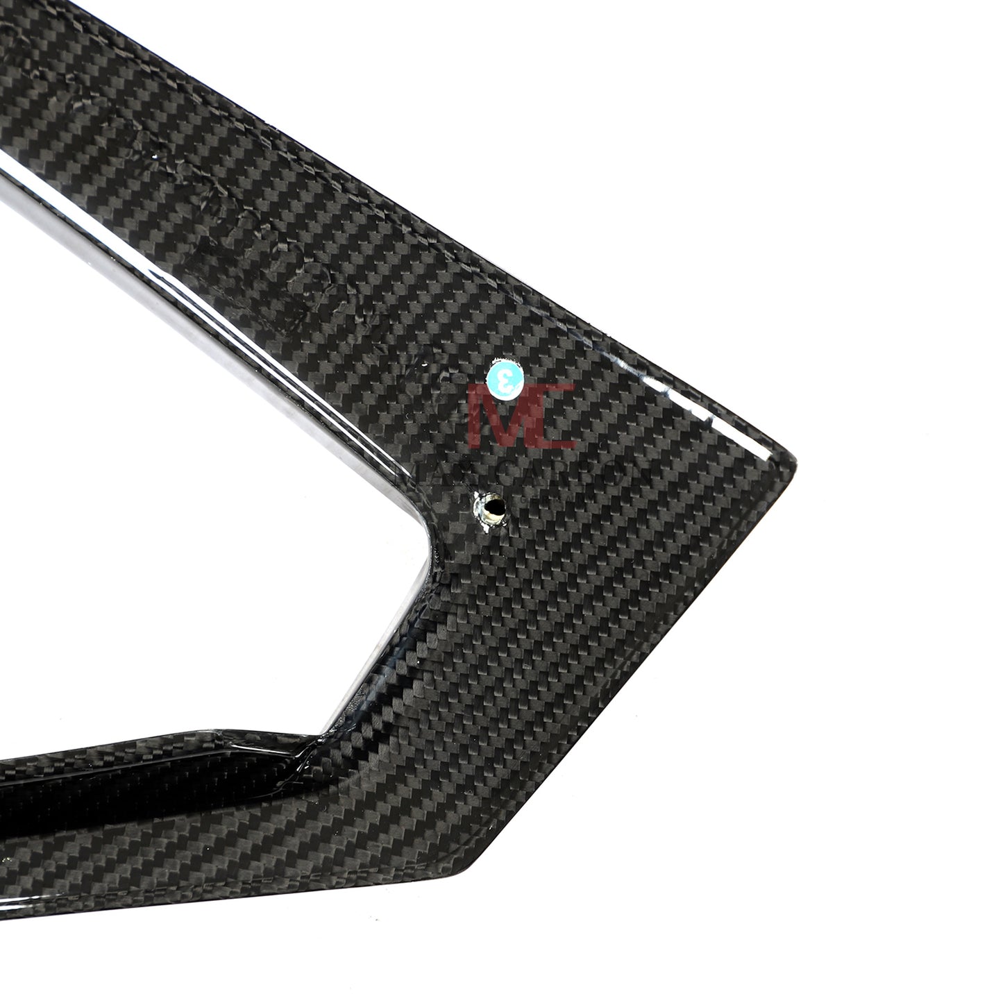 Bandes d'aération de pare-chocs arrière MC MAX CARBON Performance pour Lamborghini Urus Sport Utility 2018 à 2021