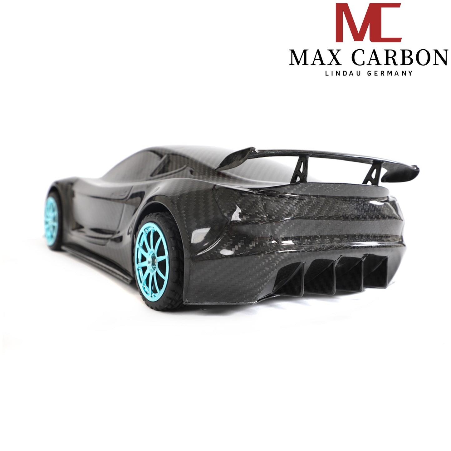 MAX CARBON Lifestyle Véritable carbone Forgé Carbone Hybride Modèle de voiture en carbone sec Préimprégné 1:18 Modèle de voiture de sport