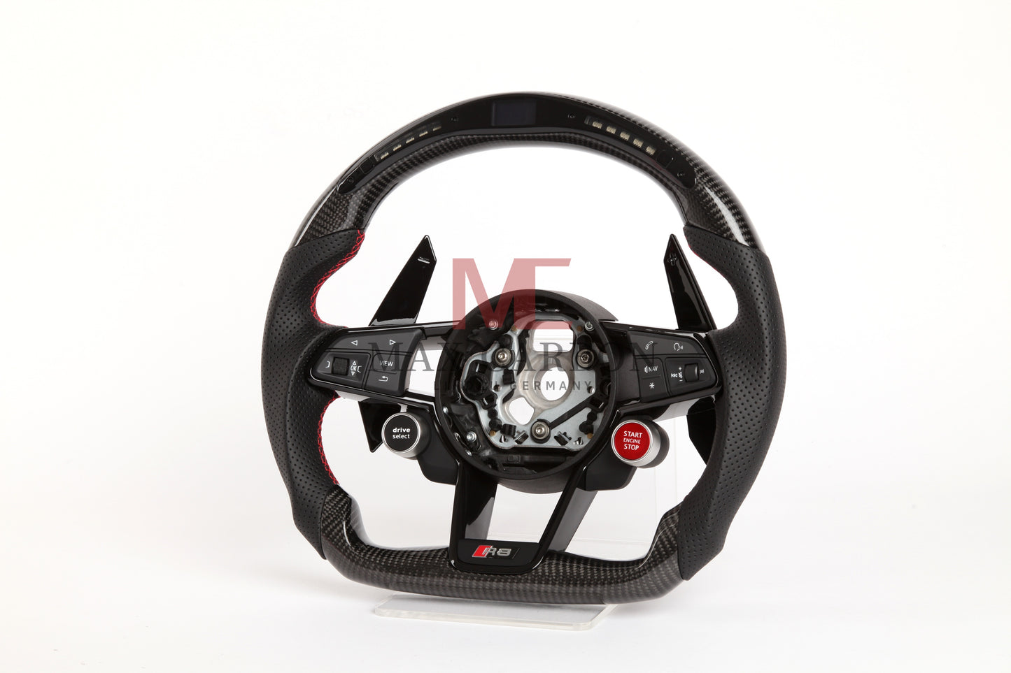 Volant Intelligent MC MAX CARBON Performance Carbone Sec LED Sport pour Audi R8 4S