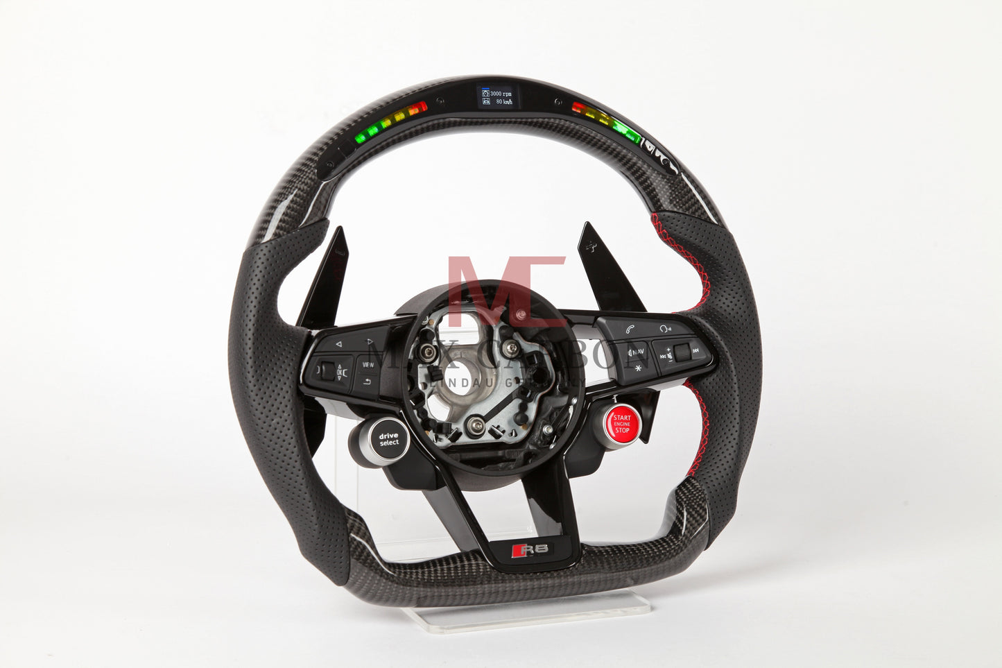 Volant Intelligent MC MAX CARBON Performance Carbone Sec LED Sport pour Audi R8 4S