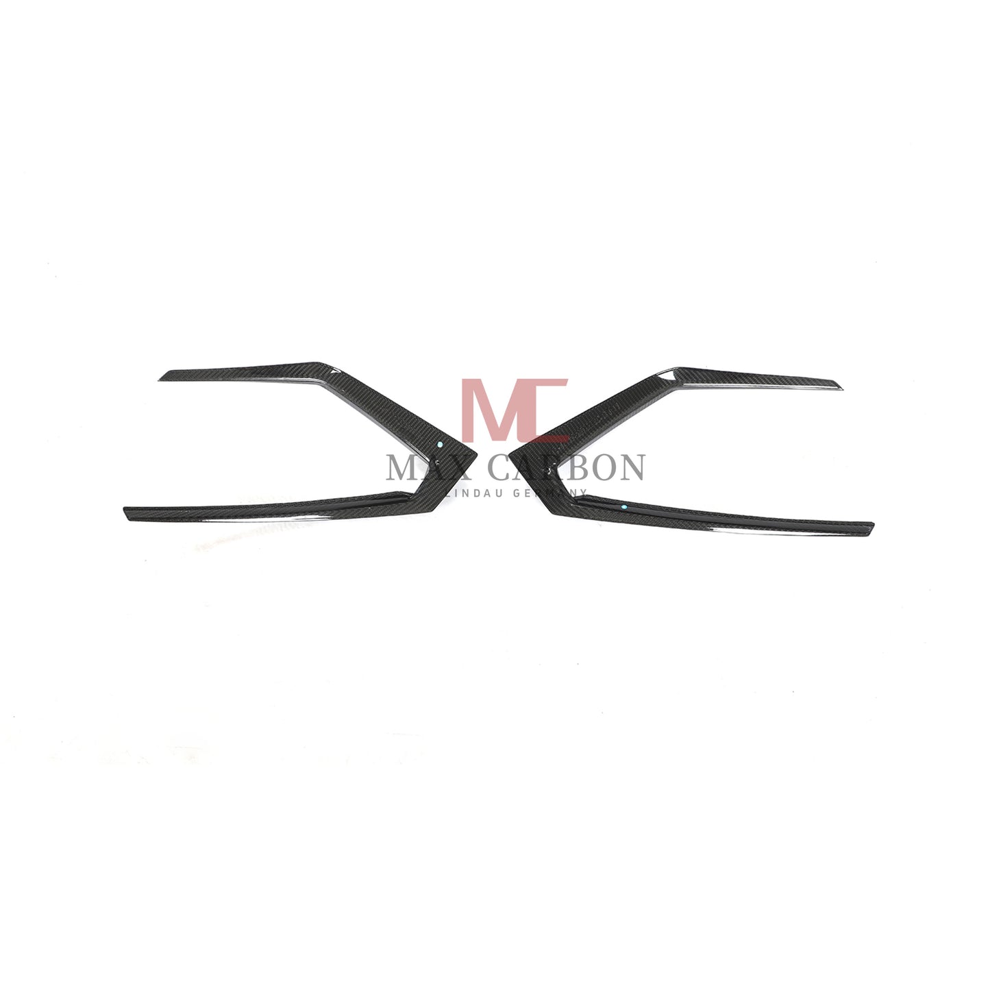 Bandes d'aération de pare-chocs arrière MC MAX CARBON Performance pour Lamborghini Urus Sport Utility 2018 à 2021