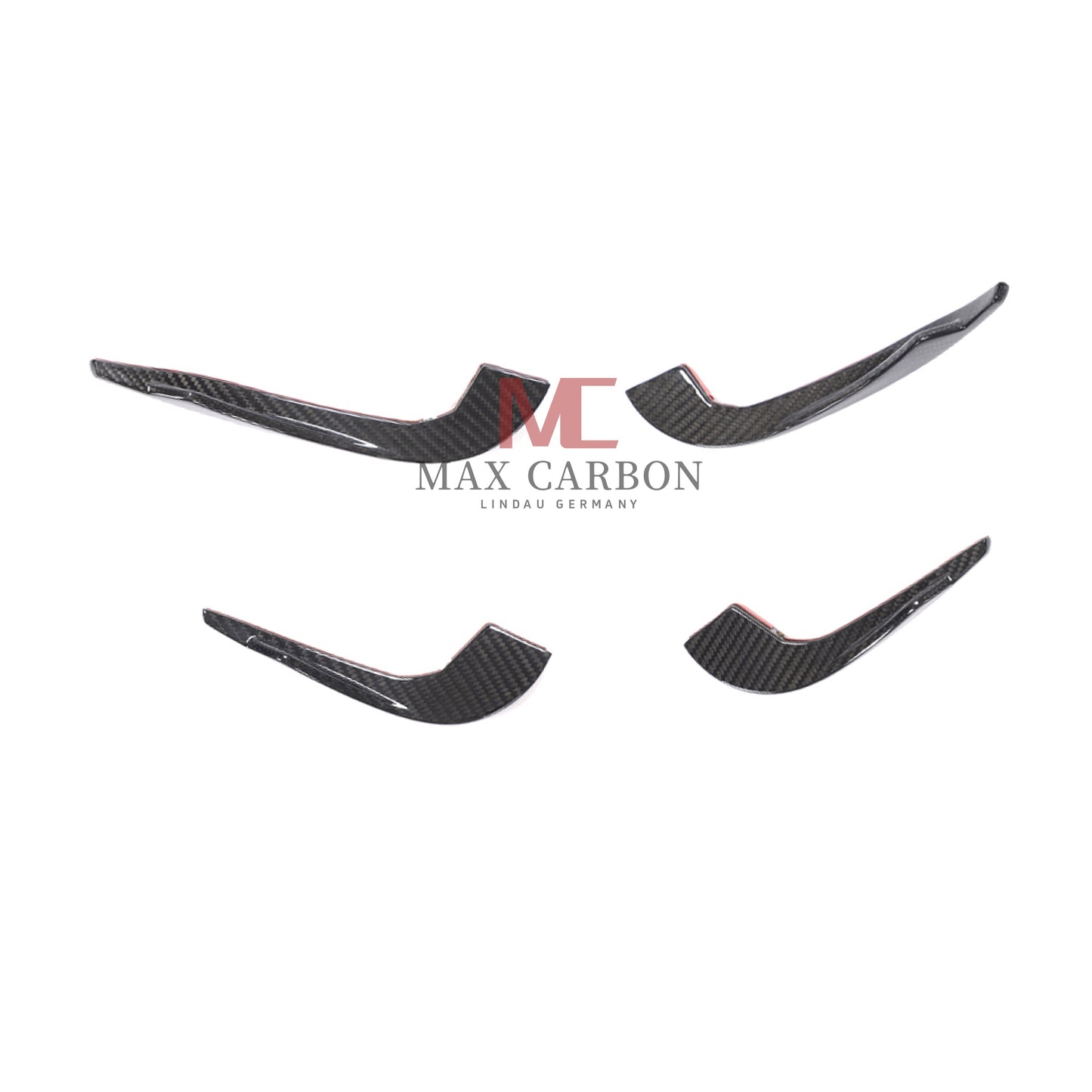 MC Performance Dry Carbon AERO FLICKER Flaps Fixation canards avant pour AUDI RS3 8V