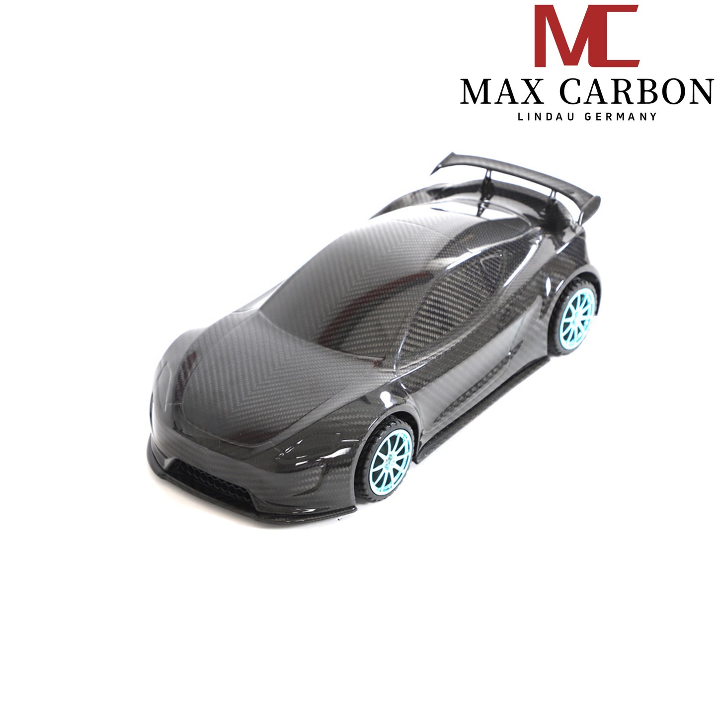 MAX CARBON Lifestyle Véritable carbone Forgé Carbone Hybride Modèle de voiture en carbone sec Préimprégné 1:18 Modèle de voiture de sport