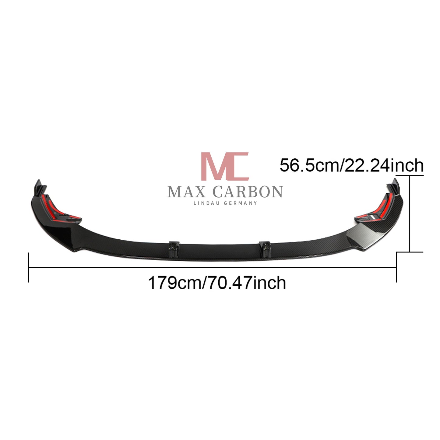 Lèvre avant MC MAX CARBON Performance sur mesure pour Audi S3 8Y