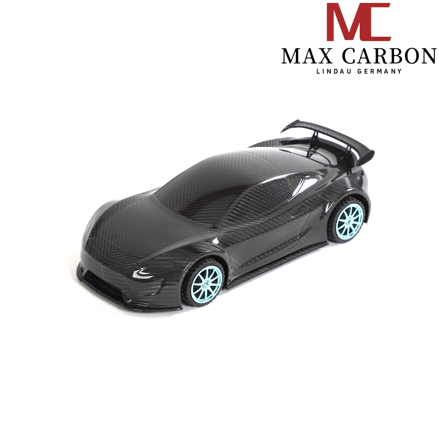 MAX CARBON Lifestyle Véritable carbone Forgé Carbone Hybride Modèle de voiture en carbone sec Préimprégné 1:18 Modèle de voiture de sport